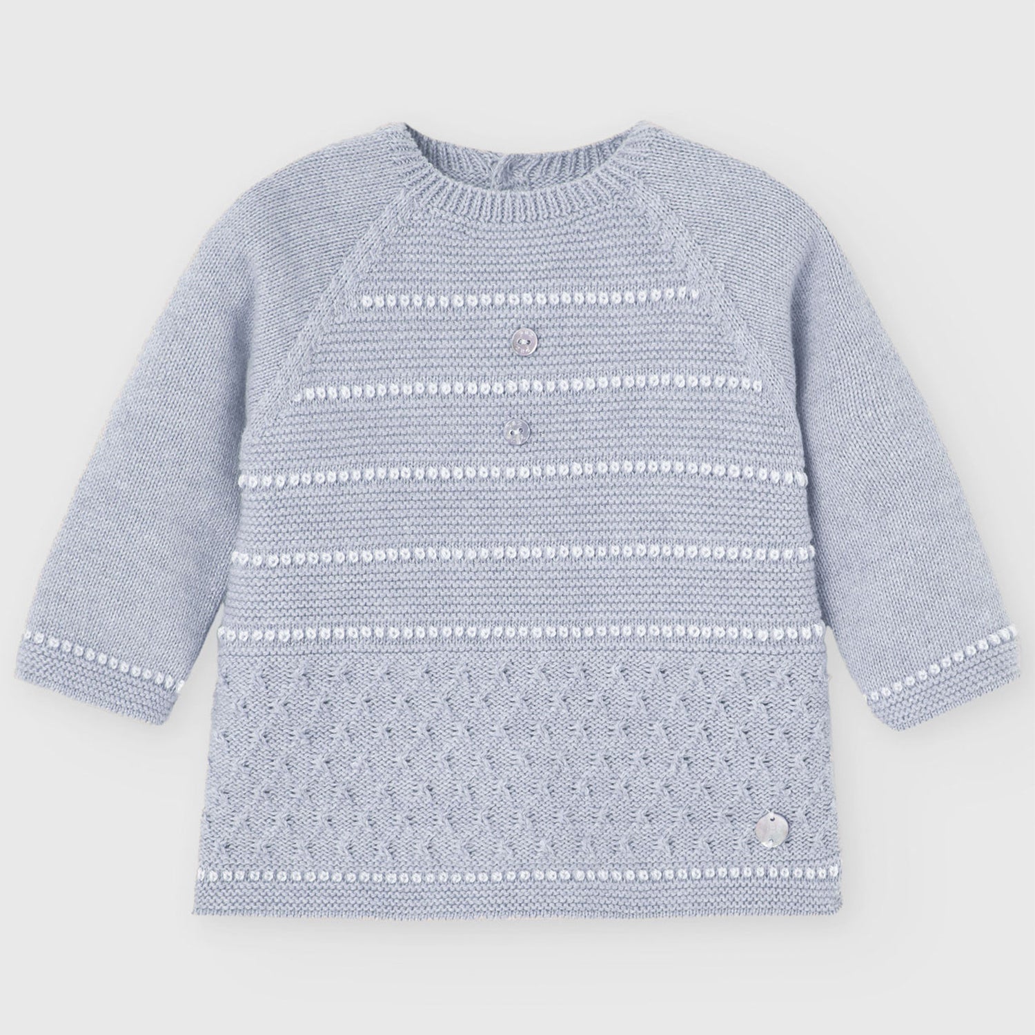 Blue Knit Trouser Set