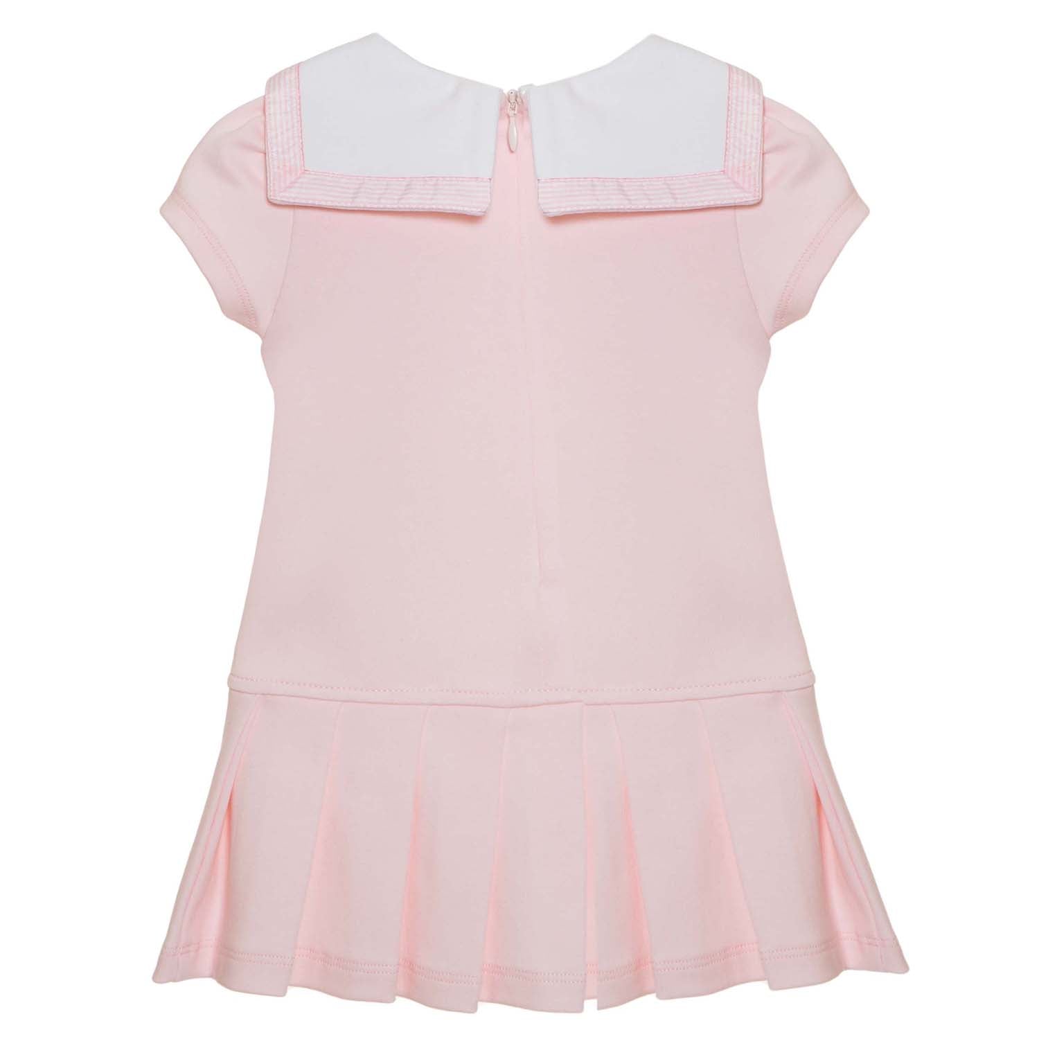 Pink Sailor Pleat Dress