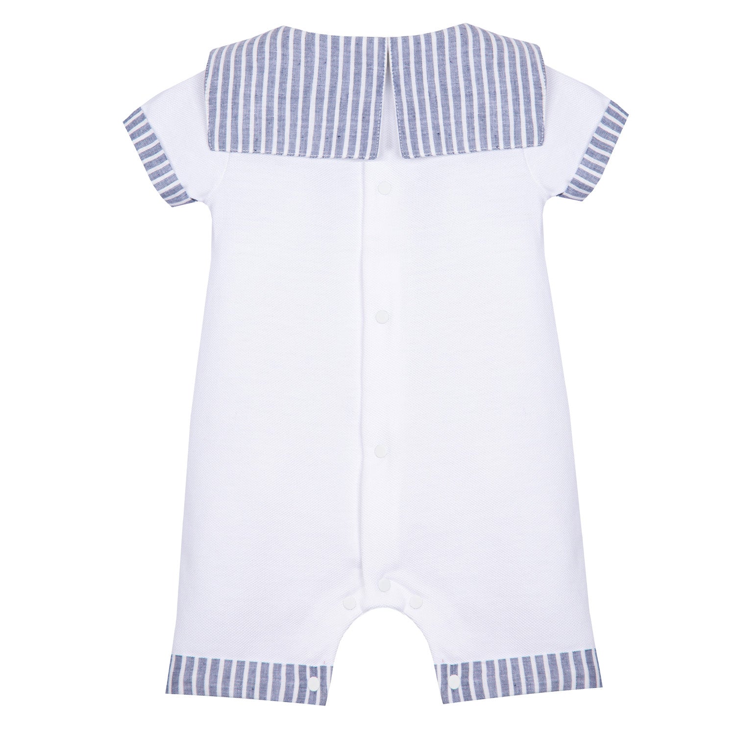 White Sailor Romper