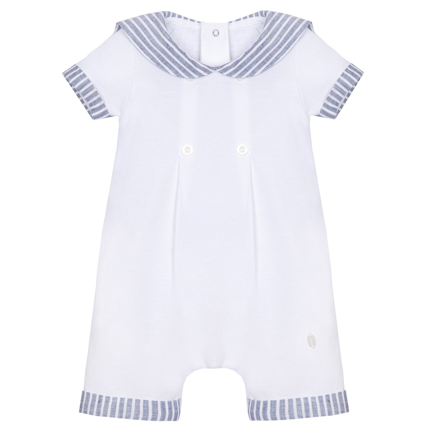 White Sailor Romper