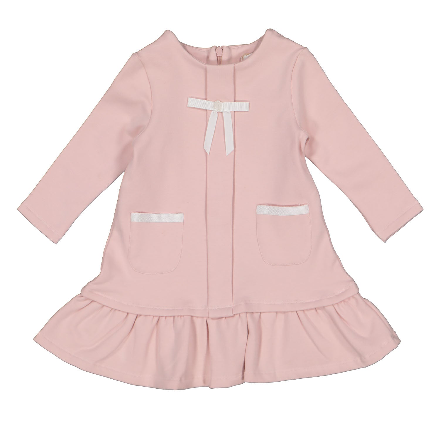 Pink Bow Jersey Dress