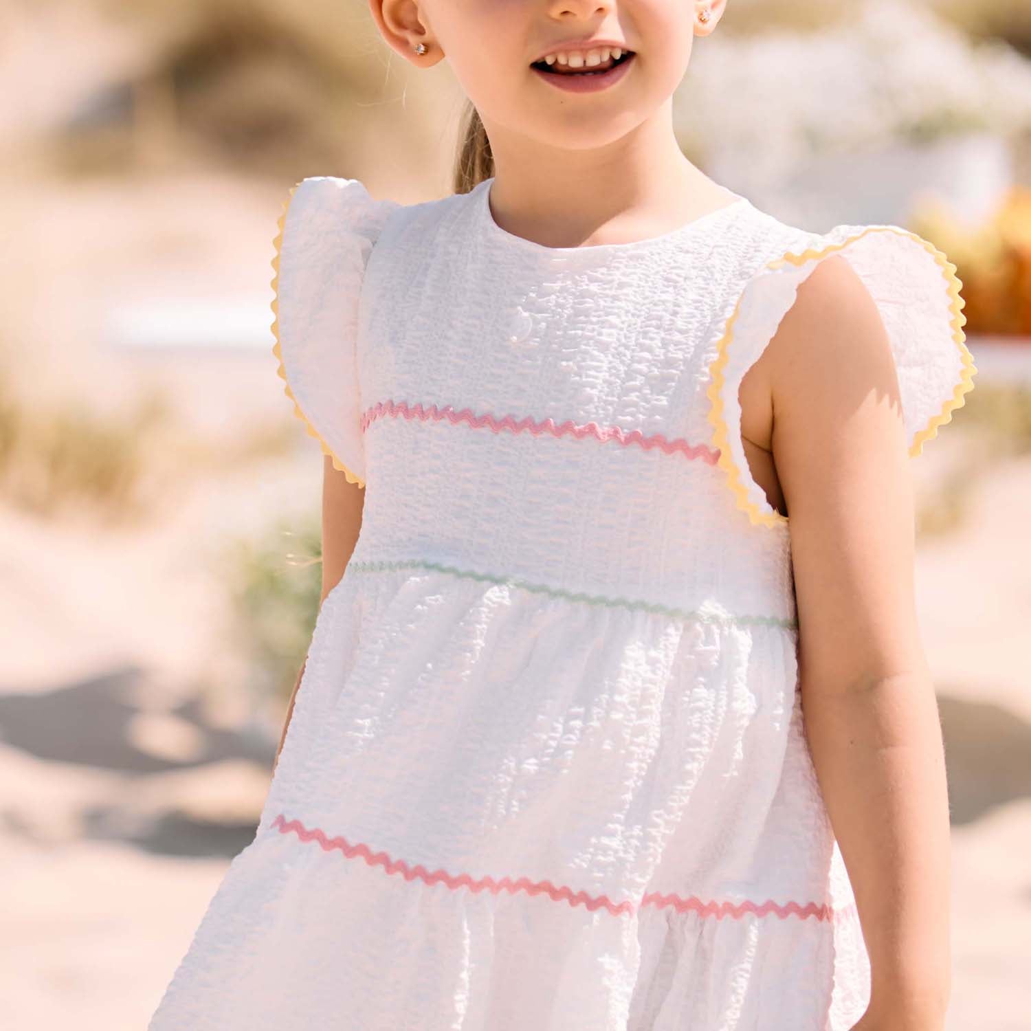 White Tiered Dress