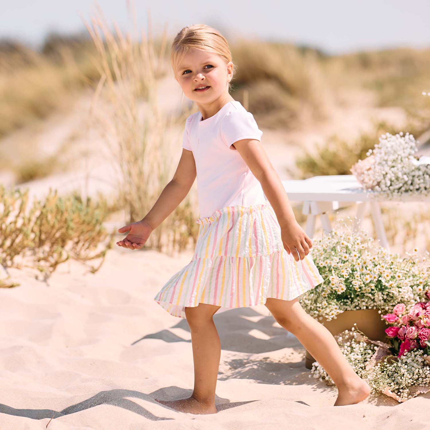 Pink Candy Stripe Dress