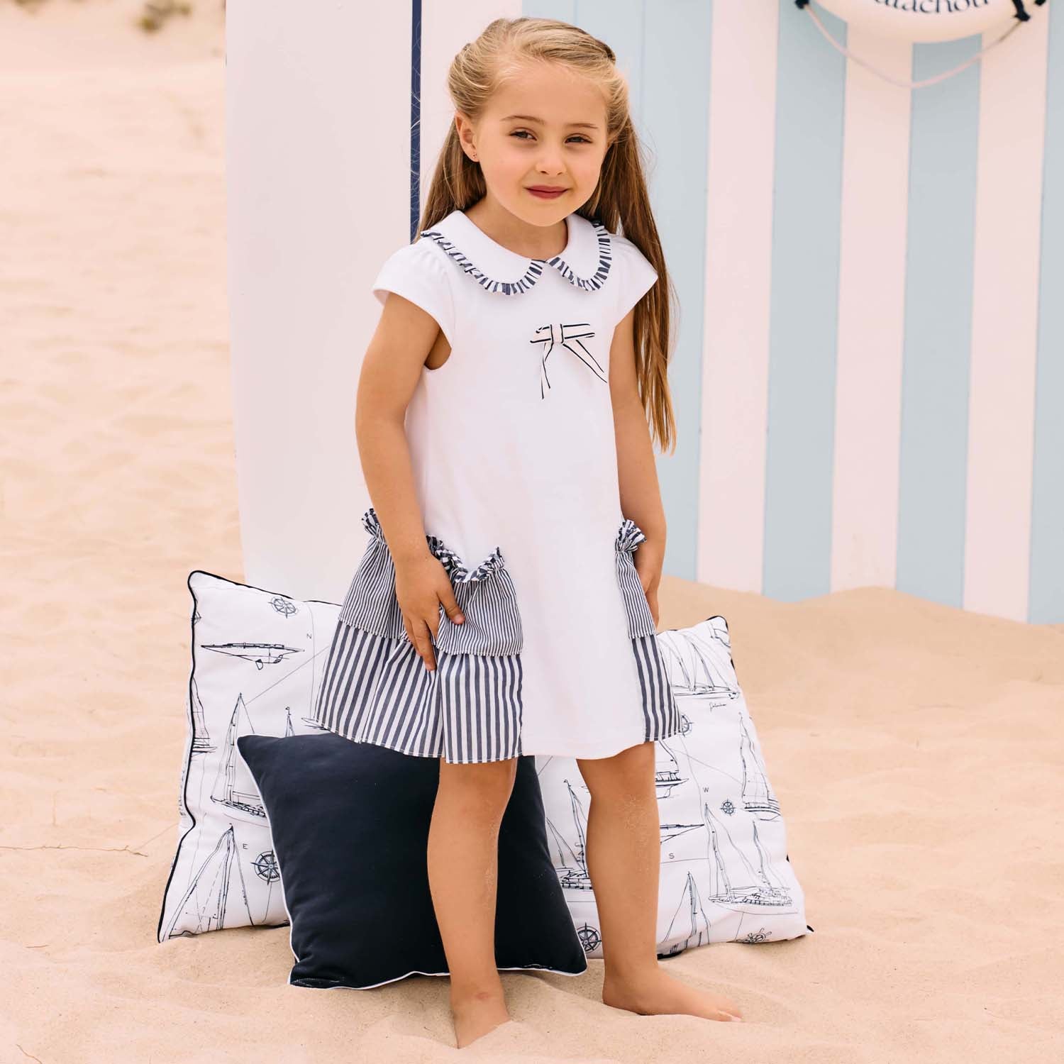 Navy Stripe Dress