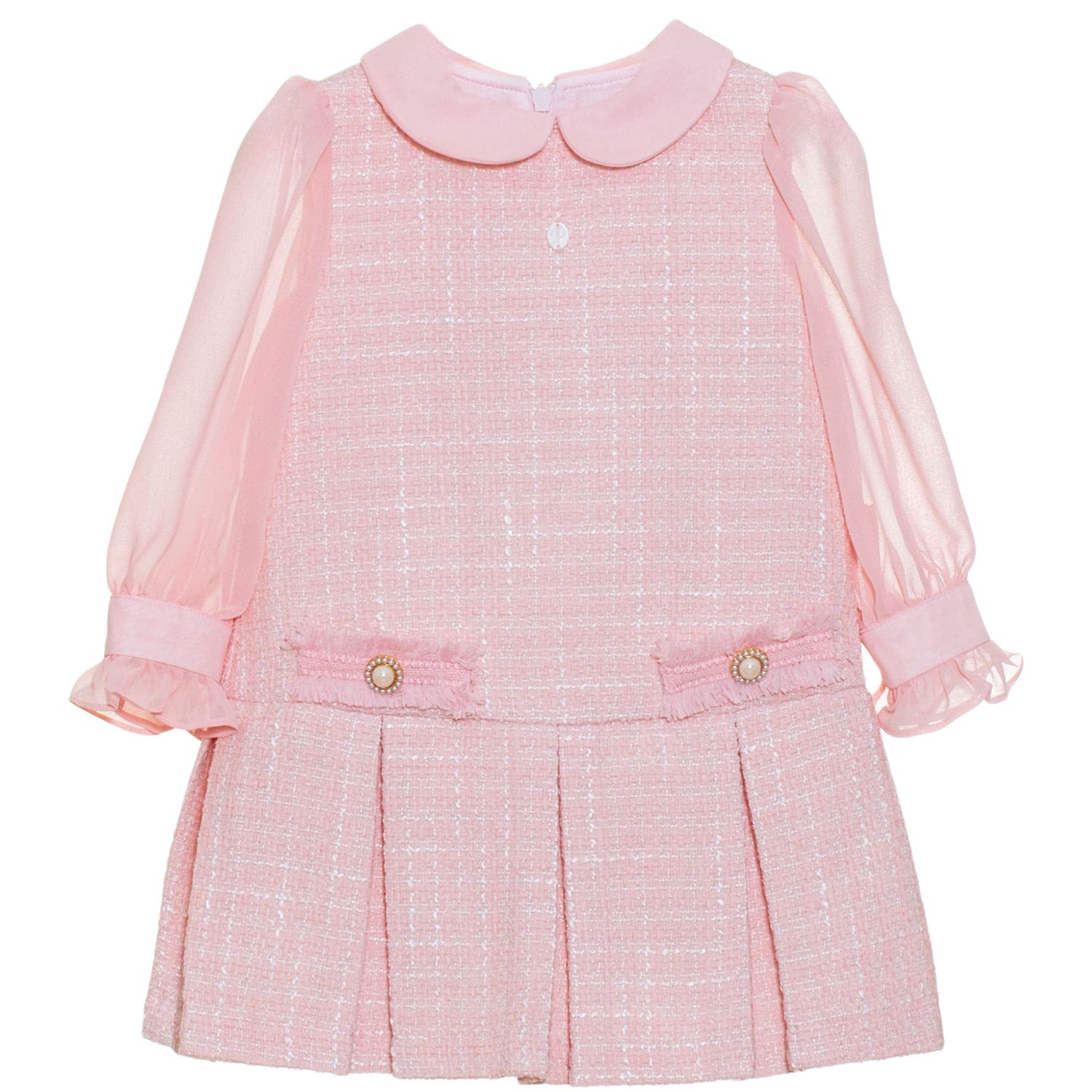 Purchases * KATE SPADE * Kids Chanel style pink tweed boucle bow dress Like New 7 Y /122