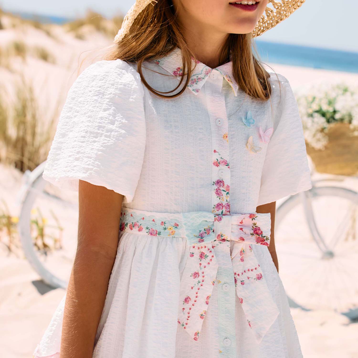 White Butterfly Dress