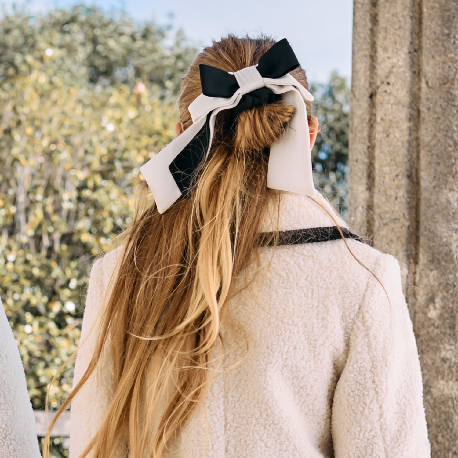 Black & Ivory Scrunchie