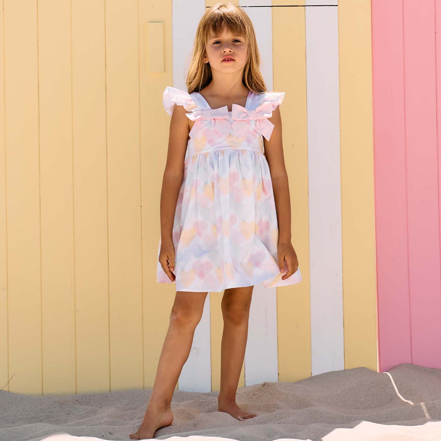 Pastel Heart Print Dress