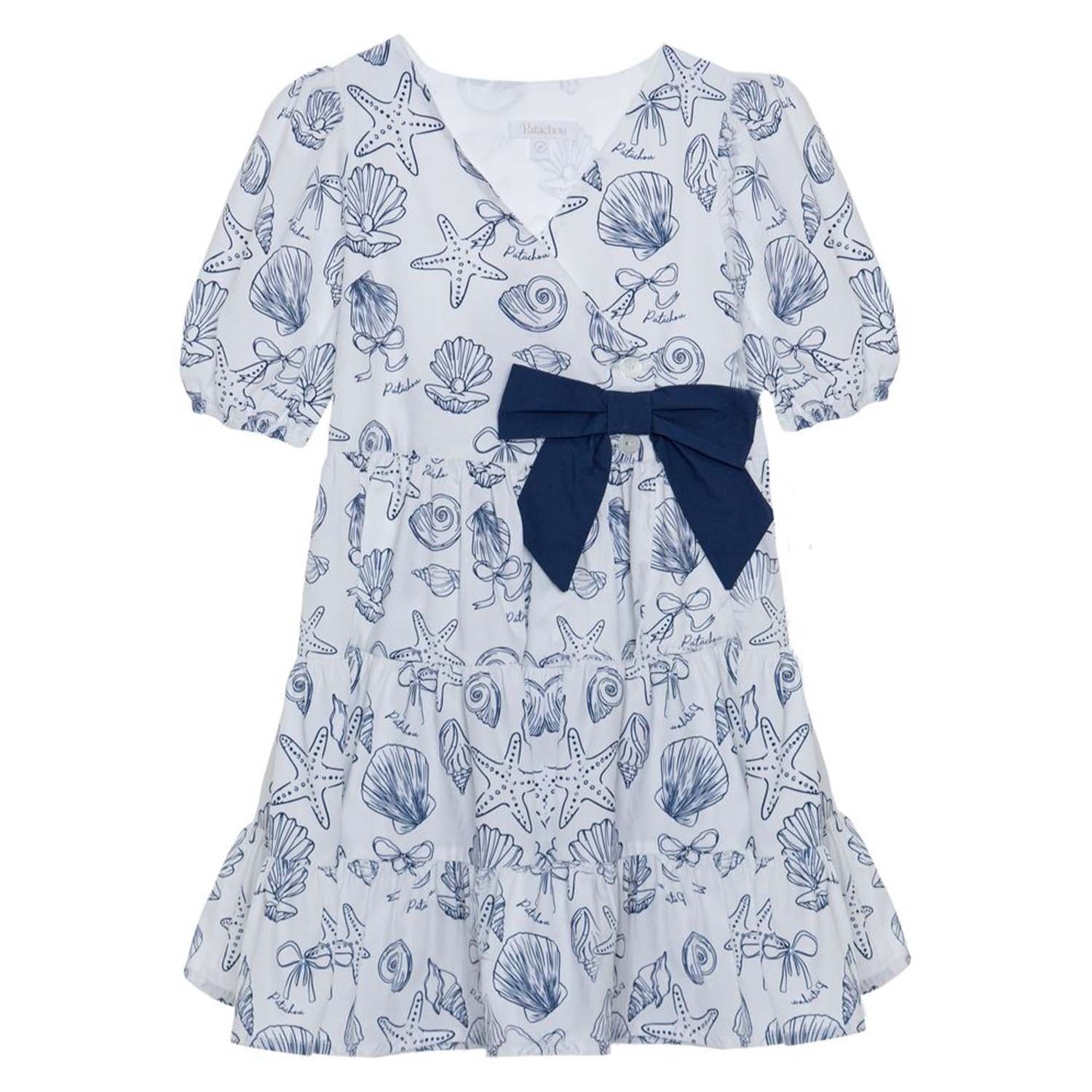 Navy Sealife Print Dress