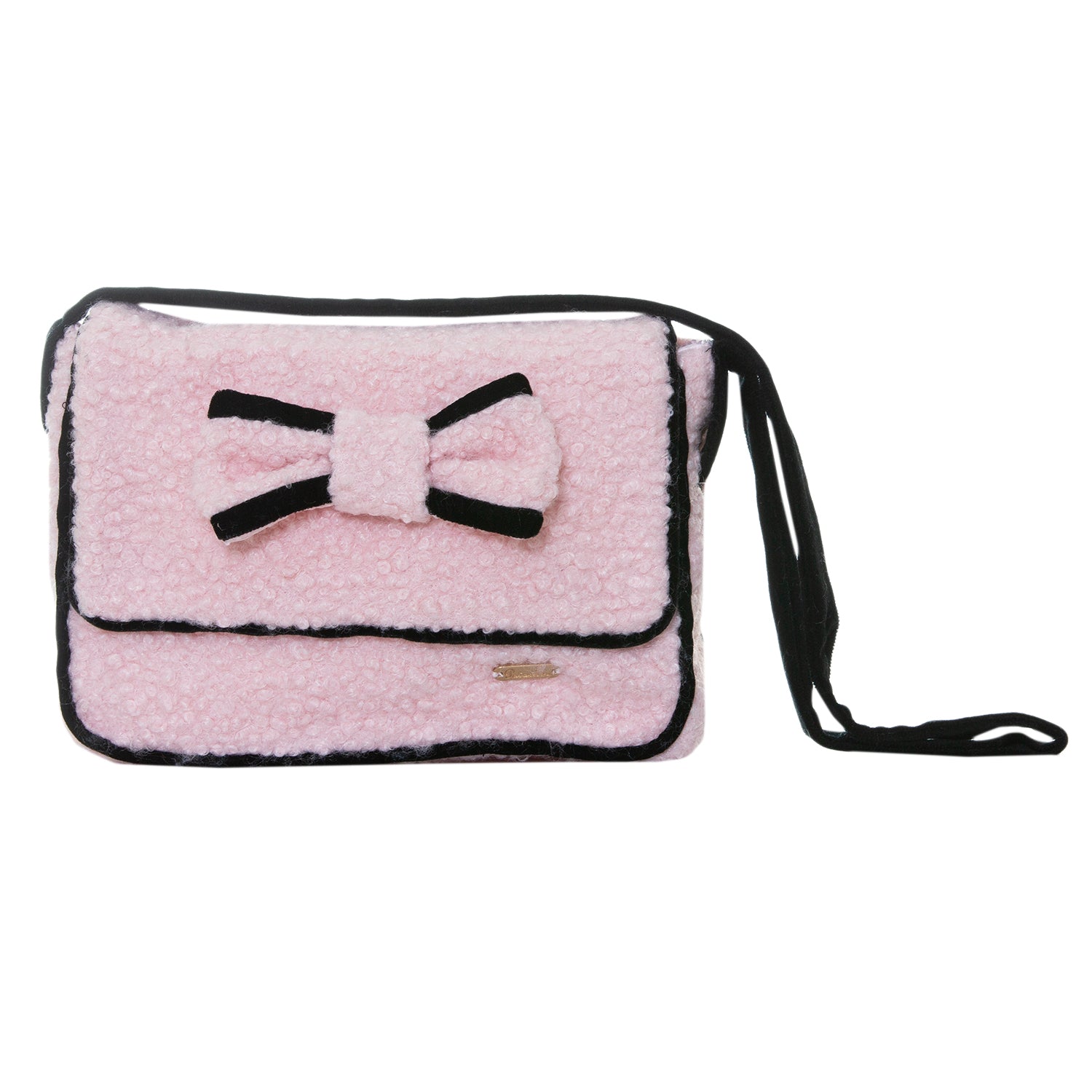 Pink Boucle Teddy Bag