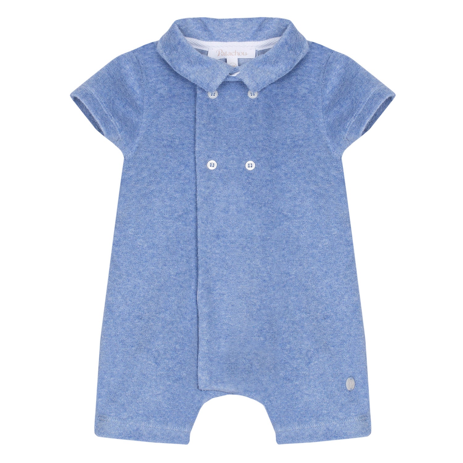 Blue Towelling Romper