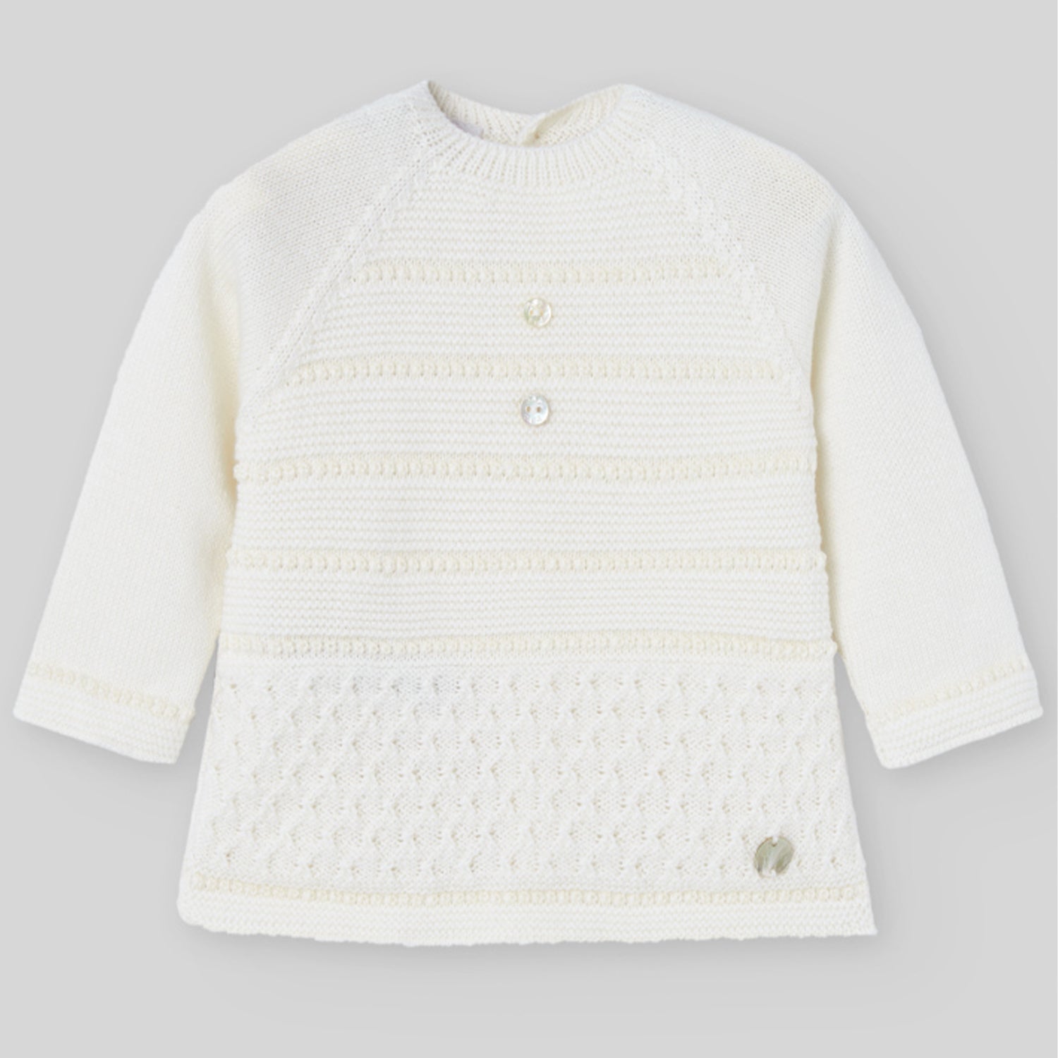 Cream Knit Trouser Set