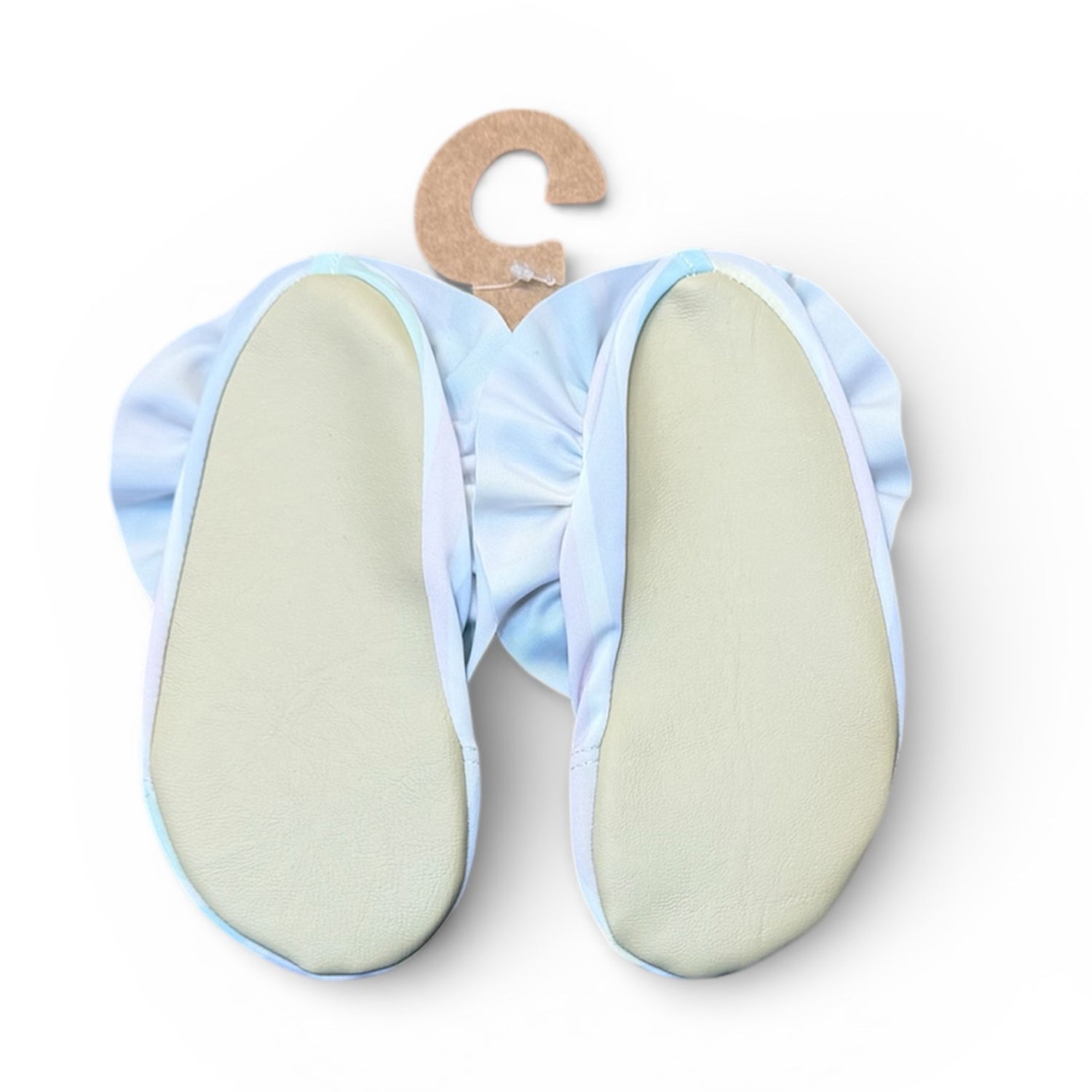 Pastel Stripe Frill Non Slip Shoes