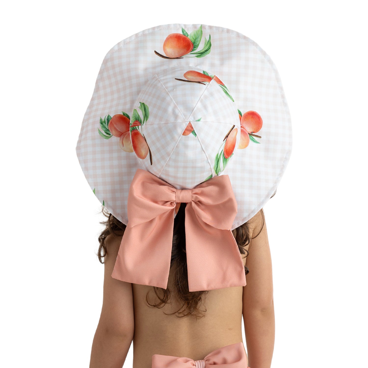 Peaches Girls Bow Sun Hat