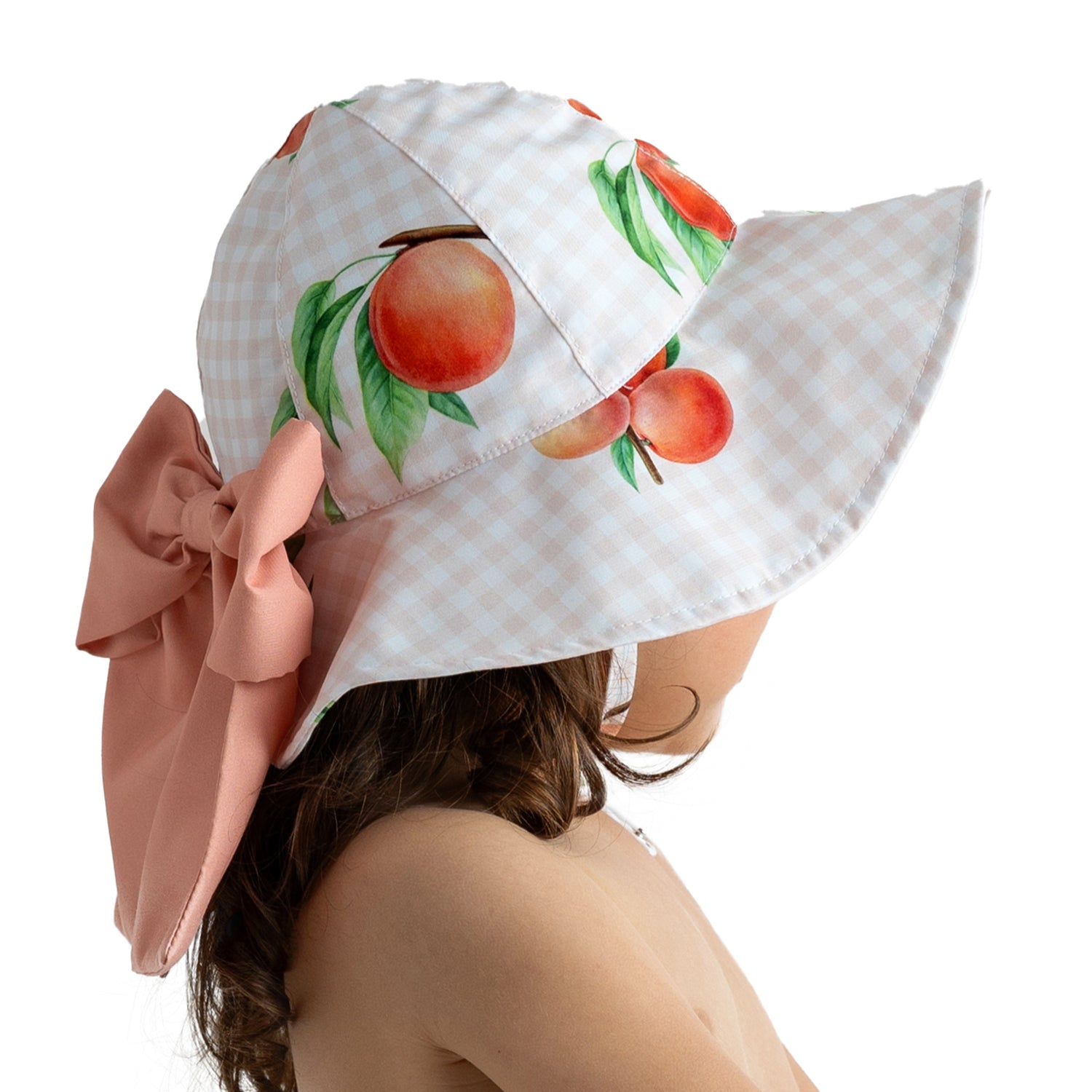 Peaches Girls Bow Sun Hat