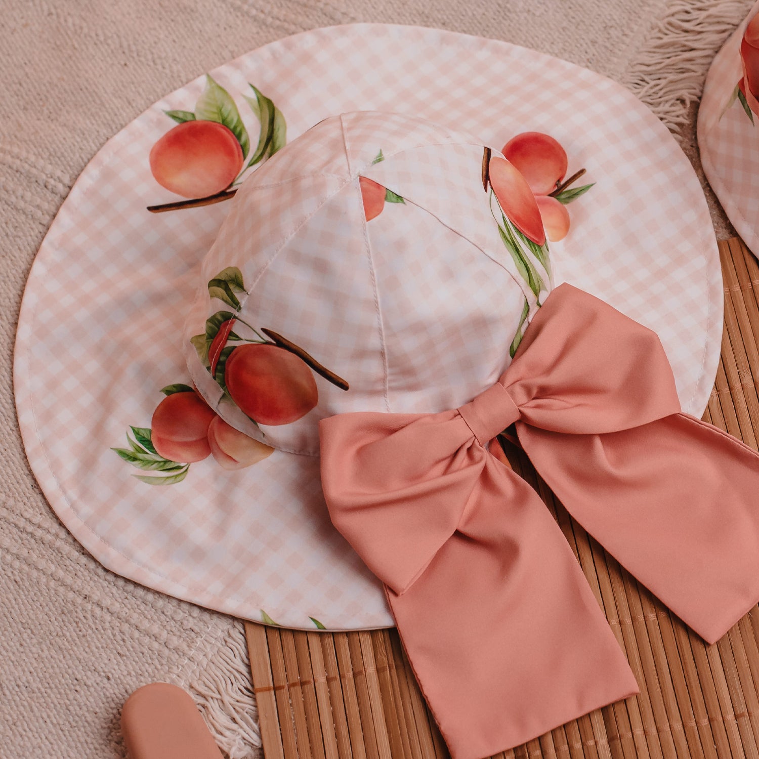 Peaches Girls Bow Sun Hat