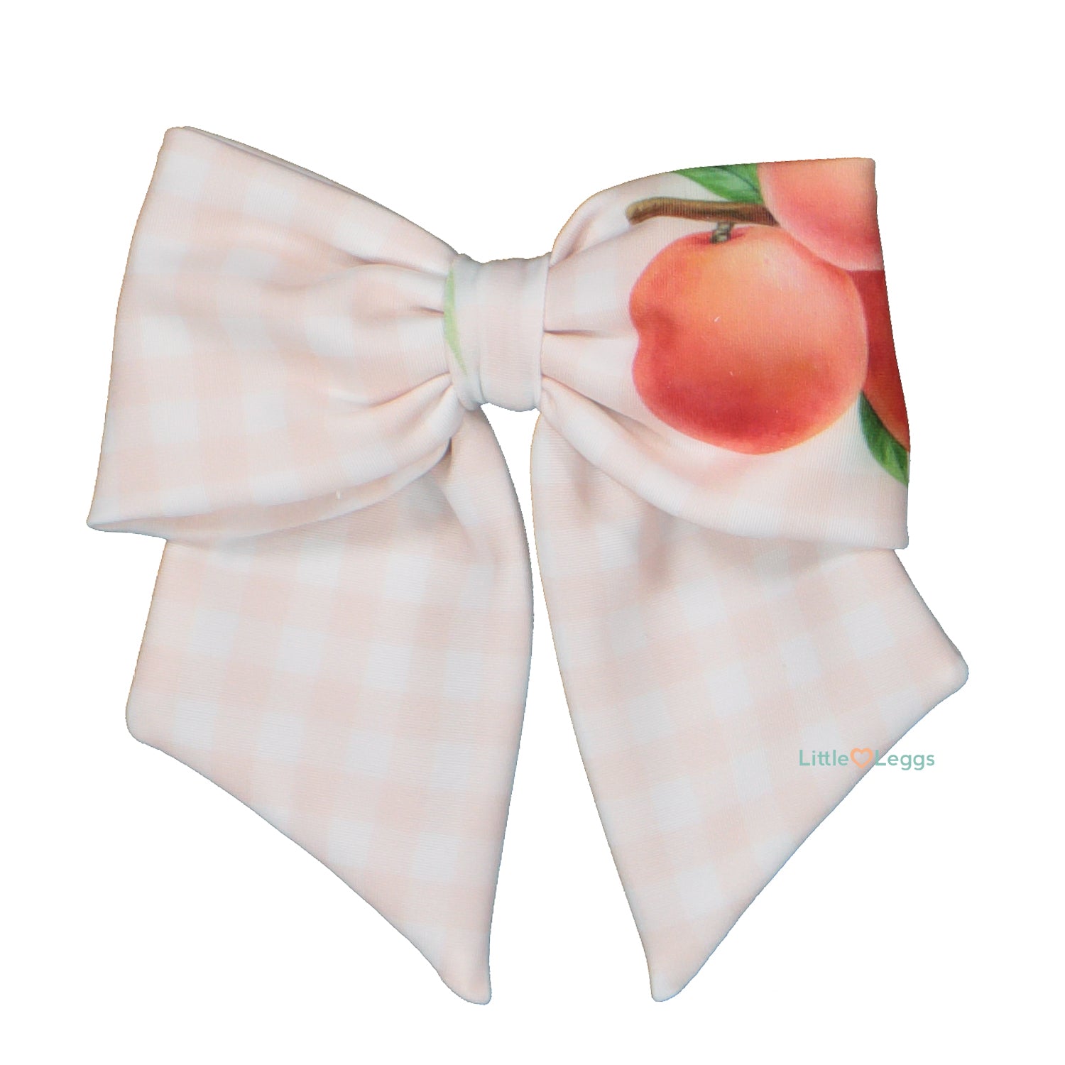 Peaches Bow Hair Clip