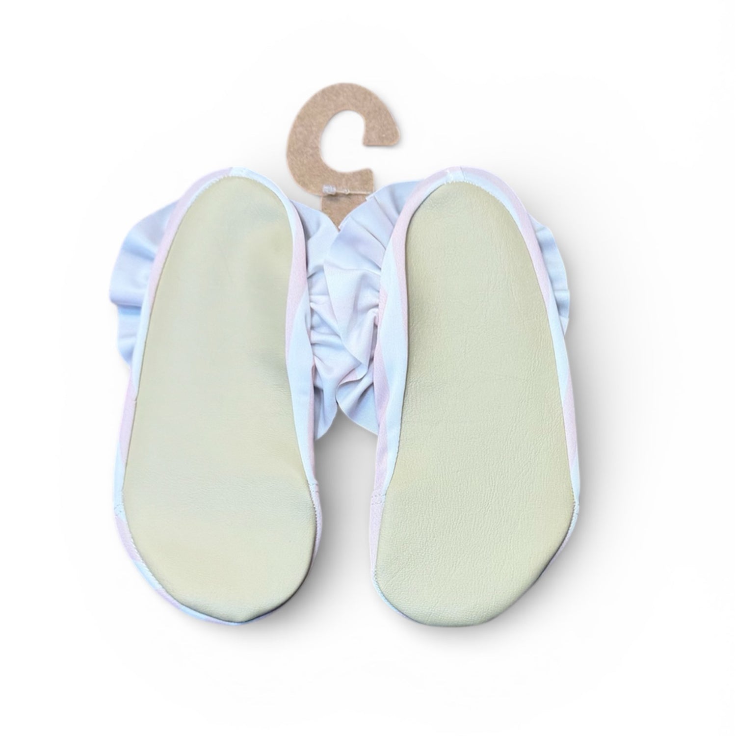 Pink Stripe Frill Non Slip Shoe