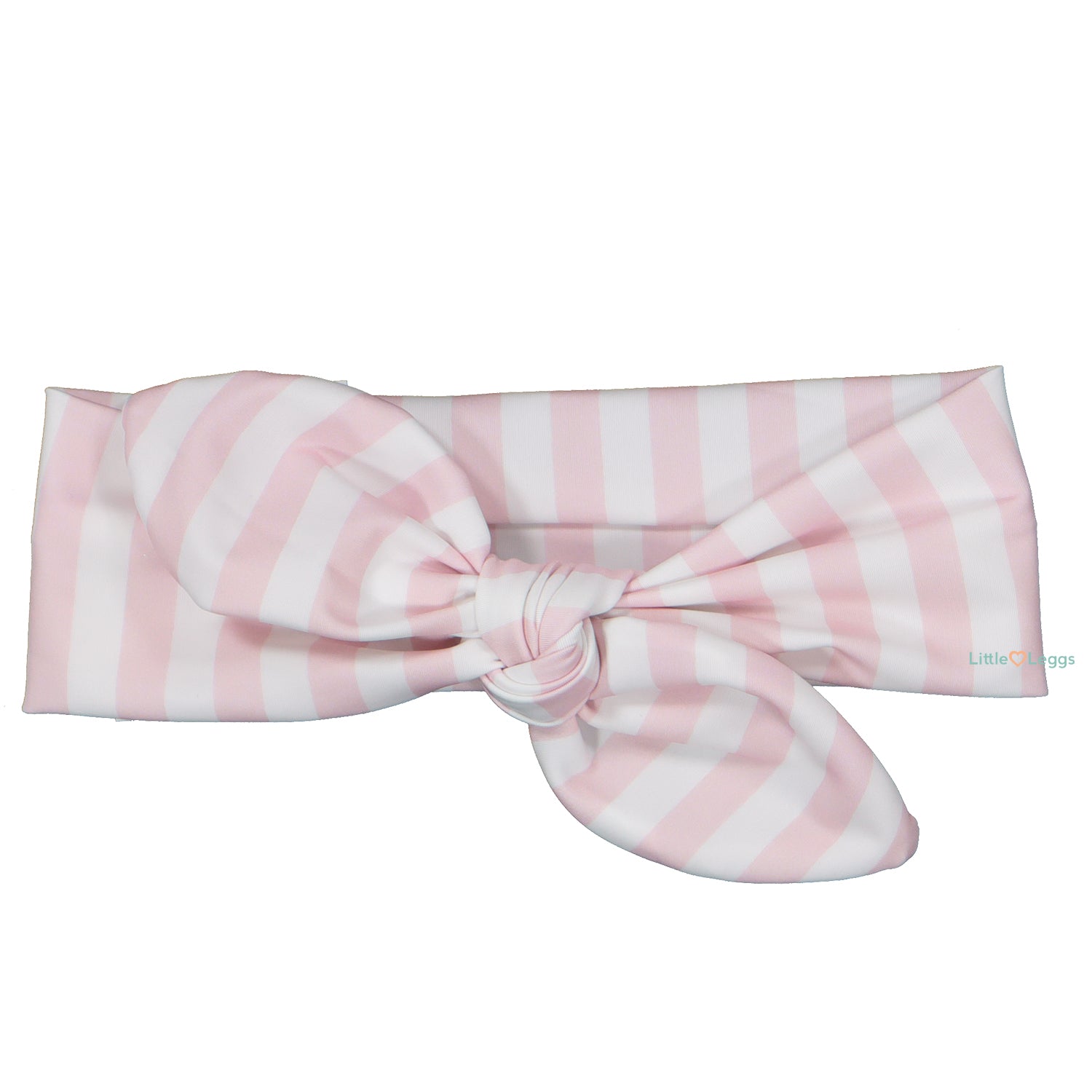 Pink Stripe Bow Hair Band