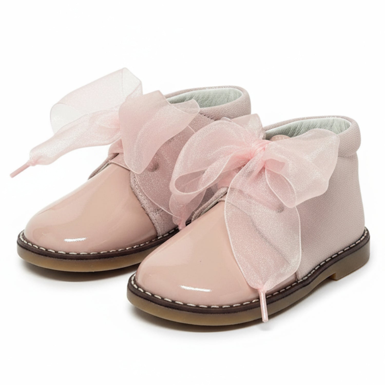Dusty Pink Sparkle Ankle Boots