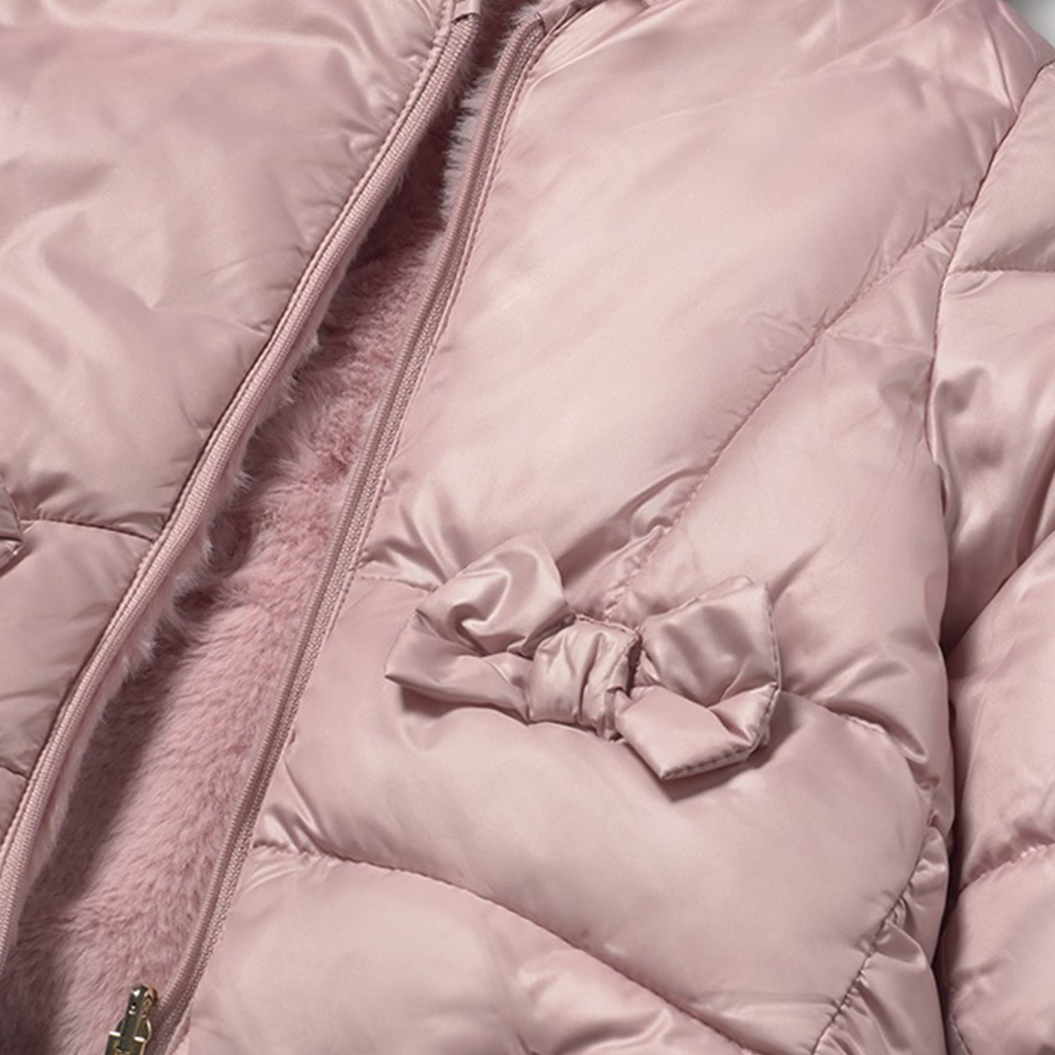 Dusty Pink Reversible Faux Fur Coat