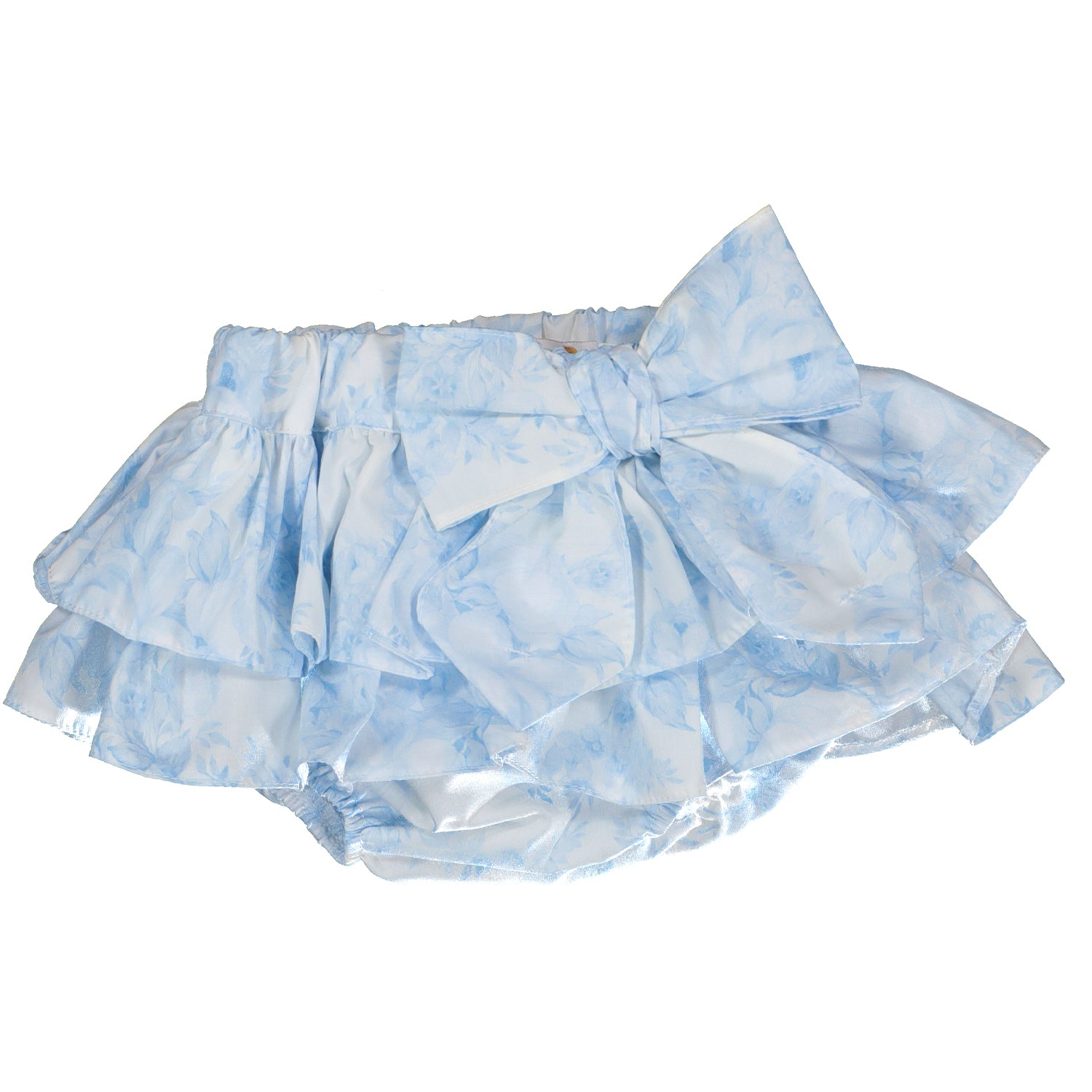 Blue Floral Print Bloomers