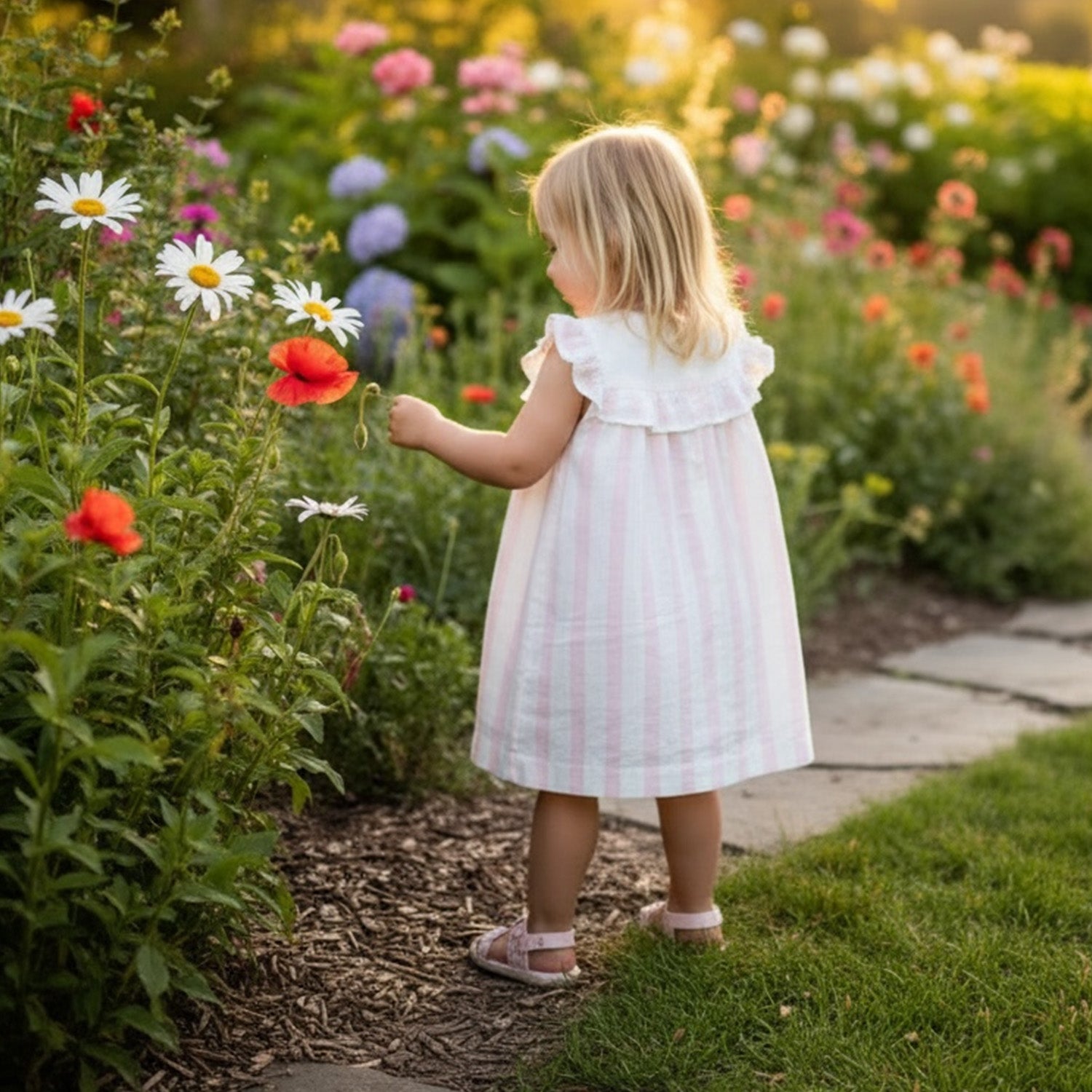 Pink Candy Stripe Dress
