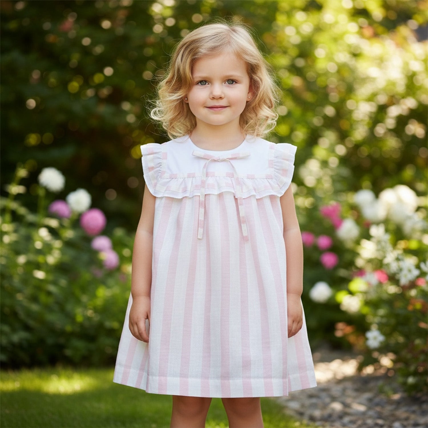 Pink Candy Stripe Dress