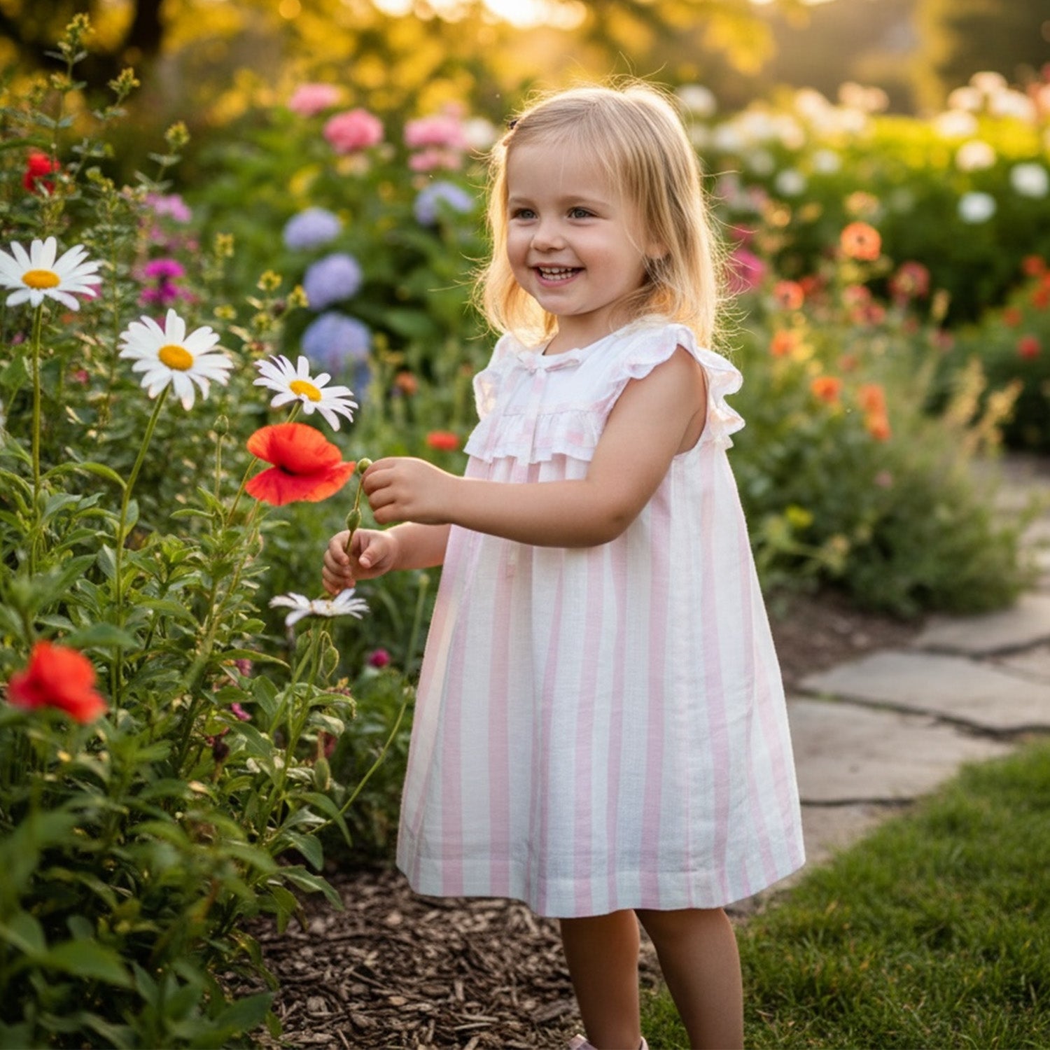 Pink Candy Stripe Dress