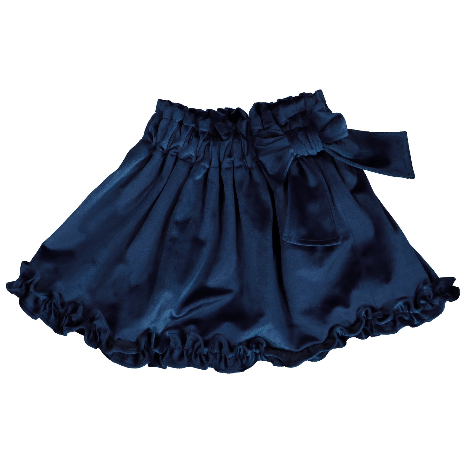 Navy Velvet Skirt