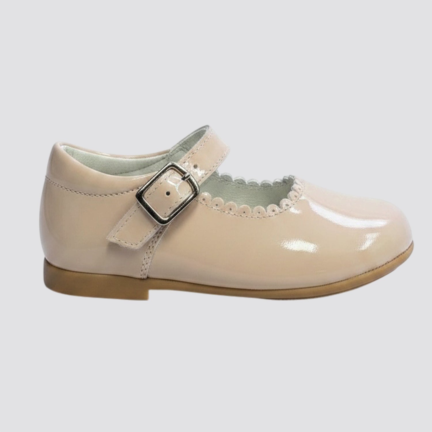 Girls Powder Pink Patent Mary Jane Shoe