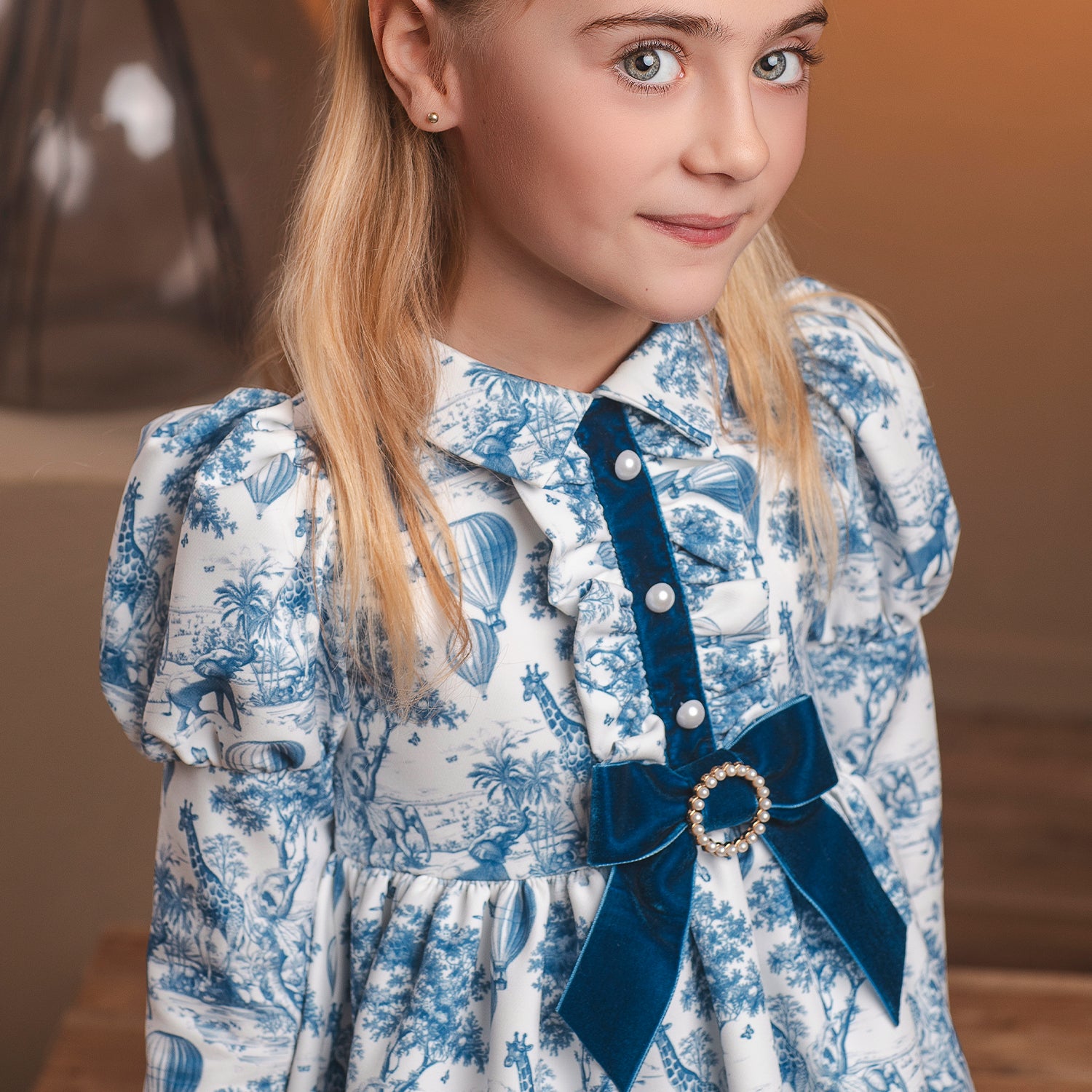 Blue Print Dress
