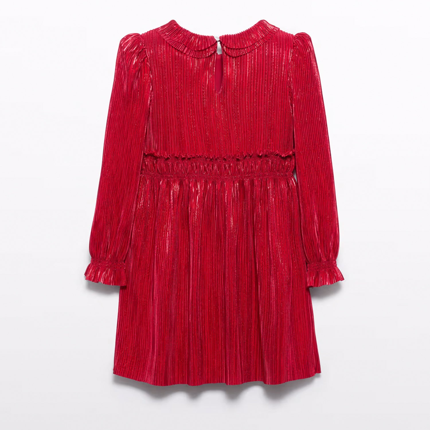 Red Pleat Dress