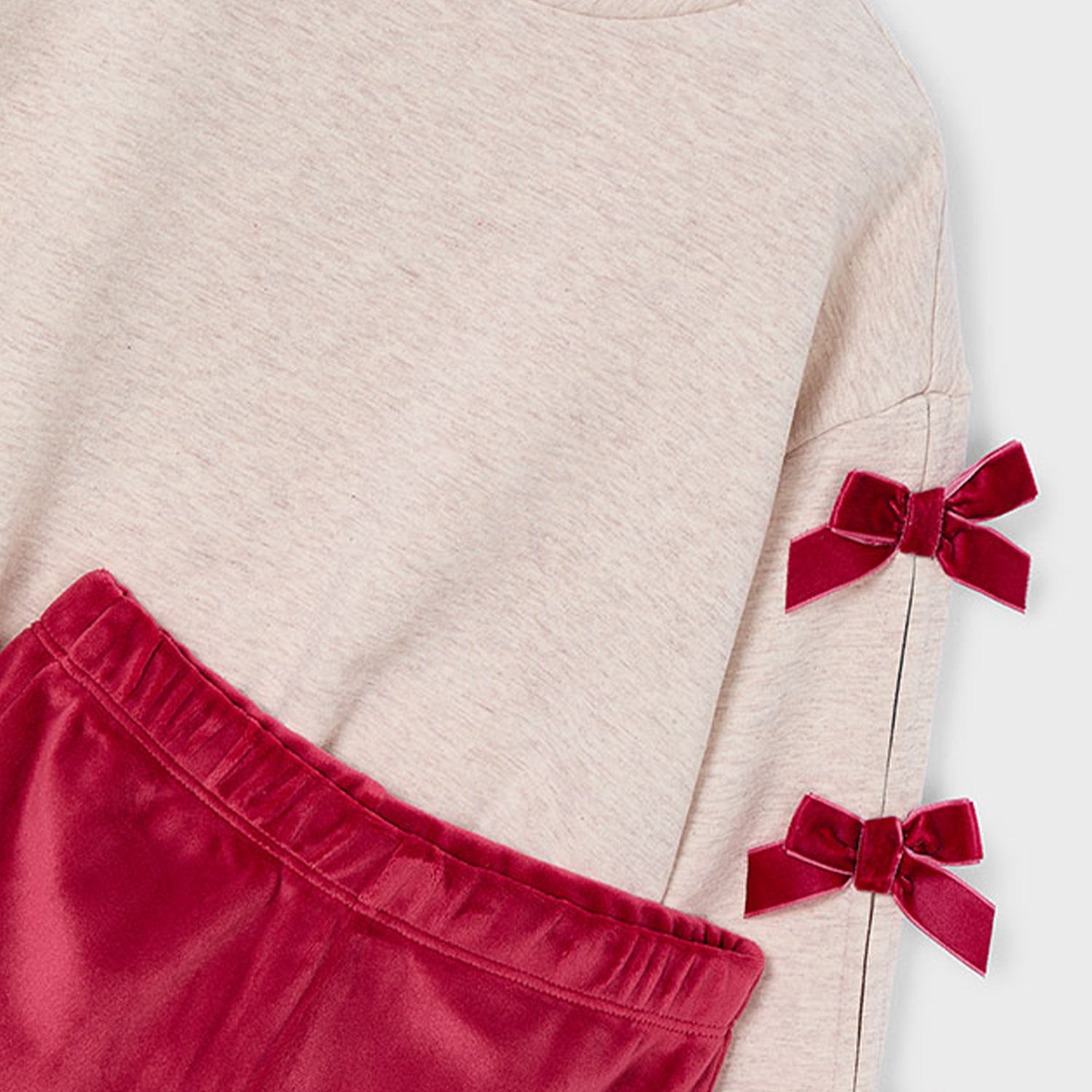Red Velour Legging Set