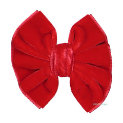 Red Open Velvet Bow