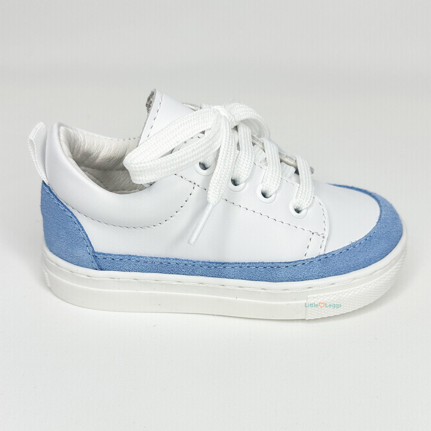 Blue Suede Trim leather Trainers