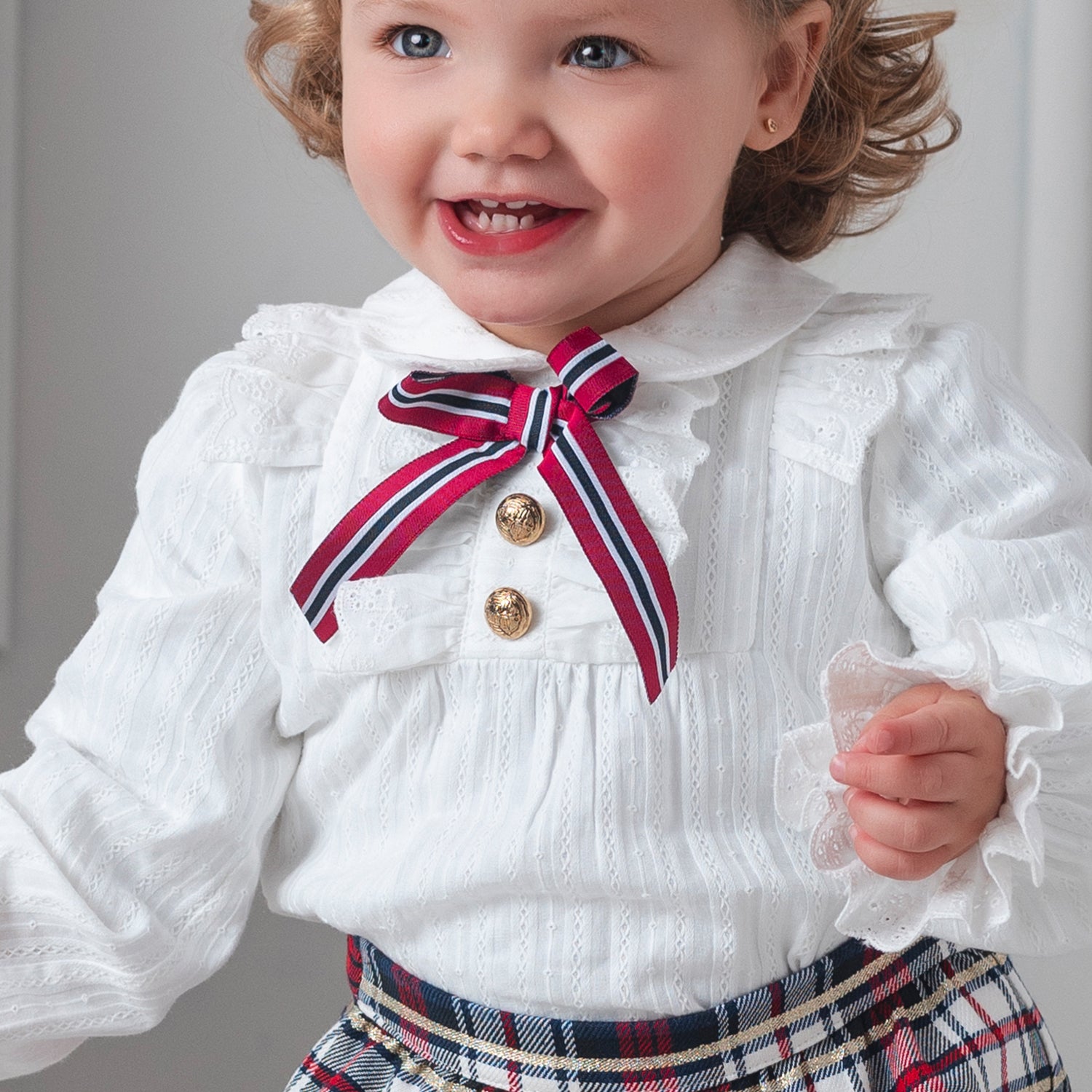 Tartan Blouse & Bloomer Set