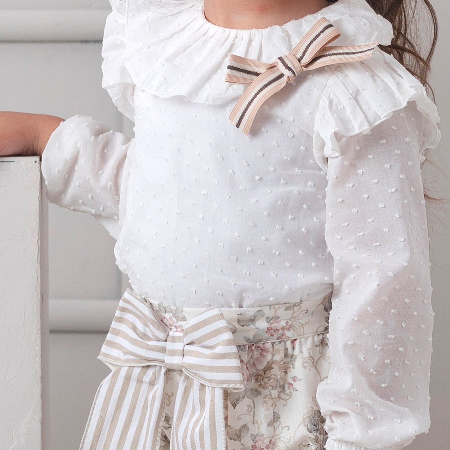 Ivory Floral Bloomer Set