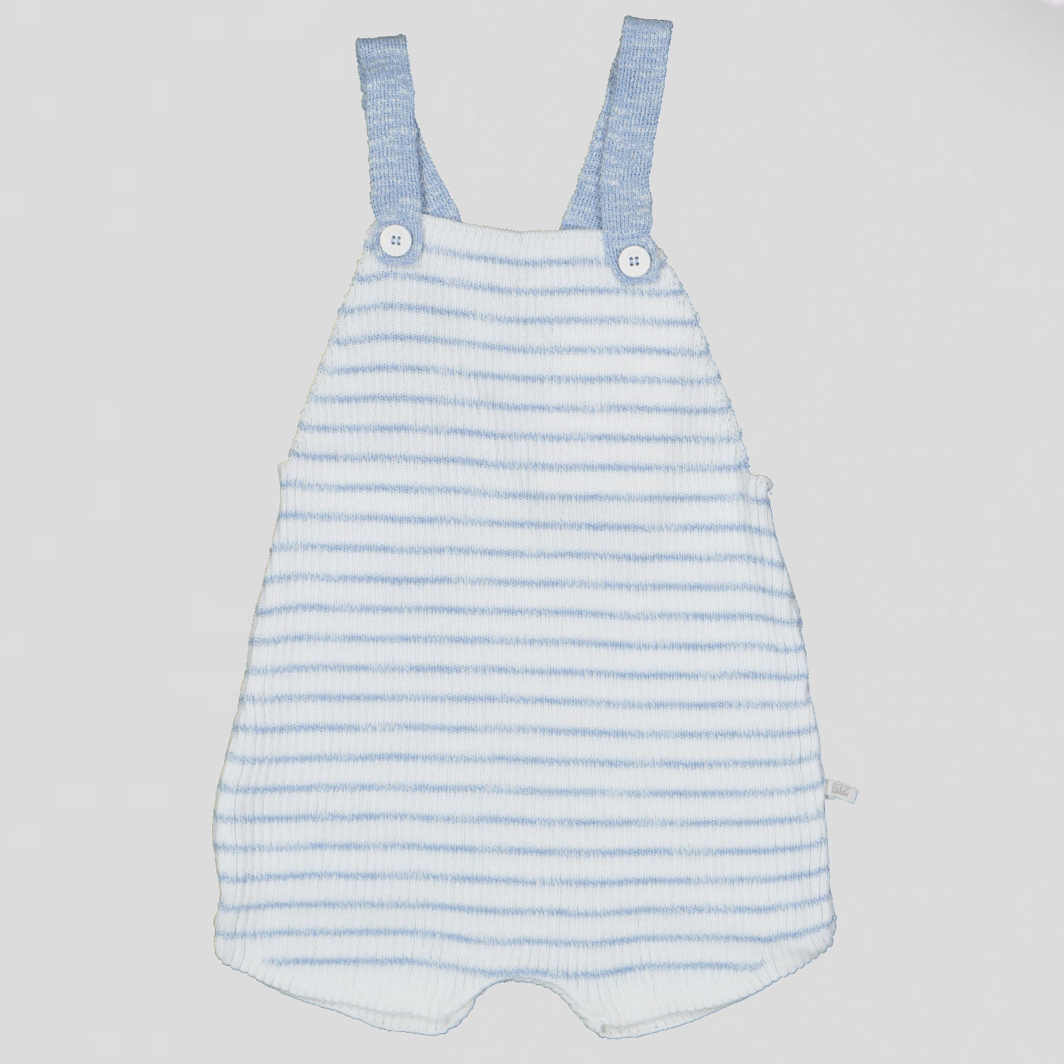 Blue Stripe Knit Romper