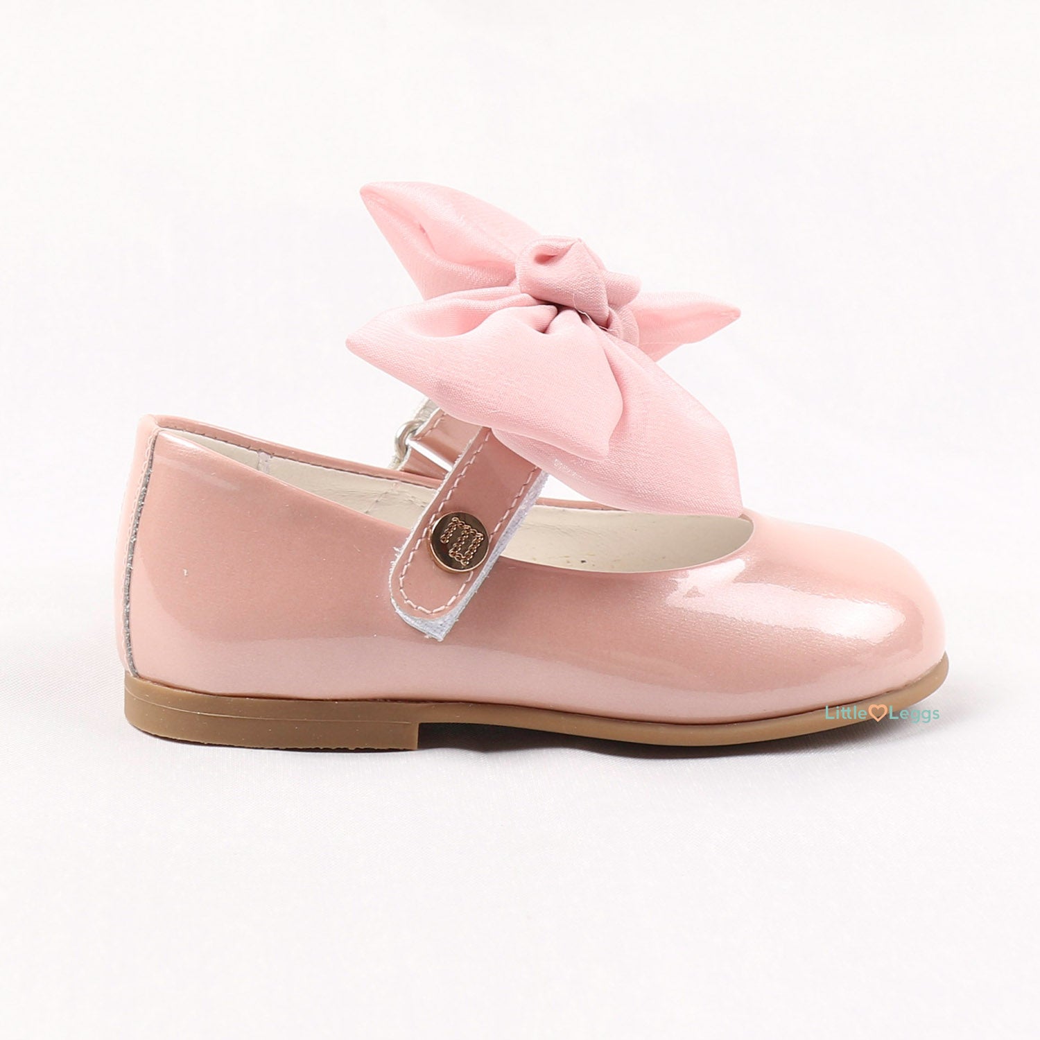 Dusty Pearl Pink Bow Mary Jane