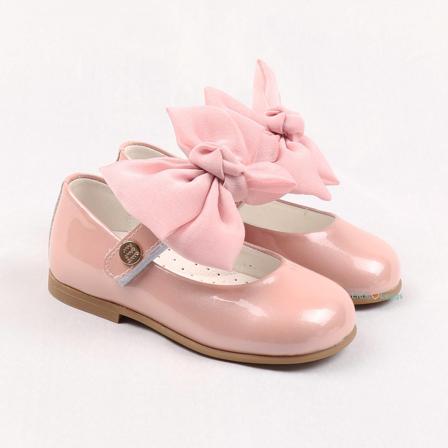Dusty Pearl Pink Bow Mary Jane