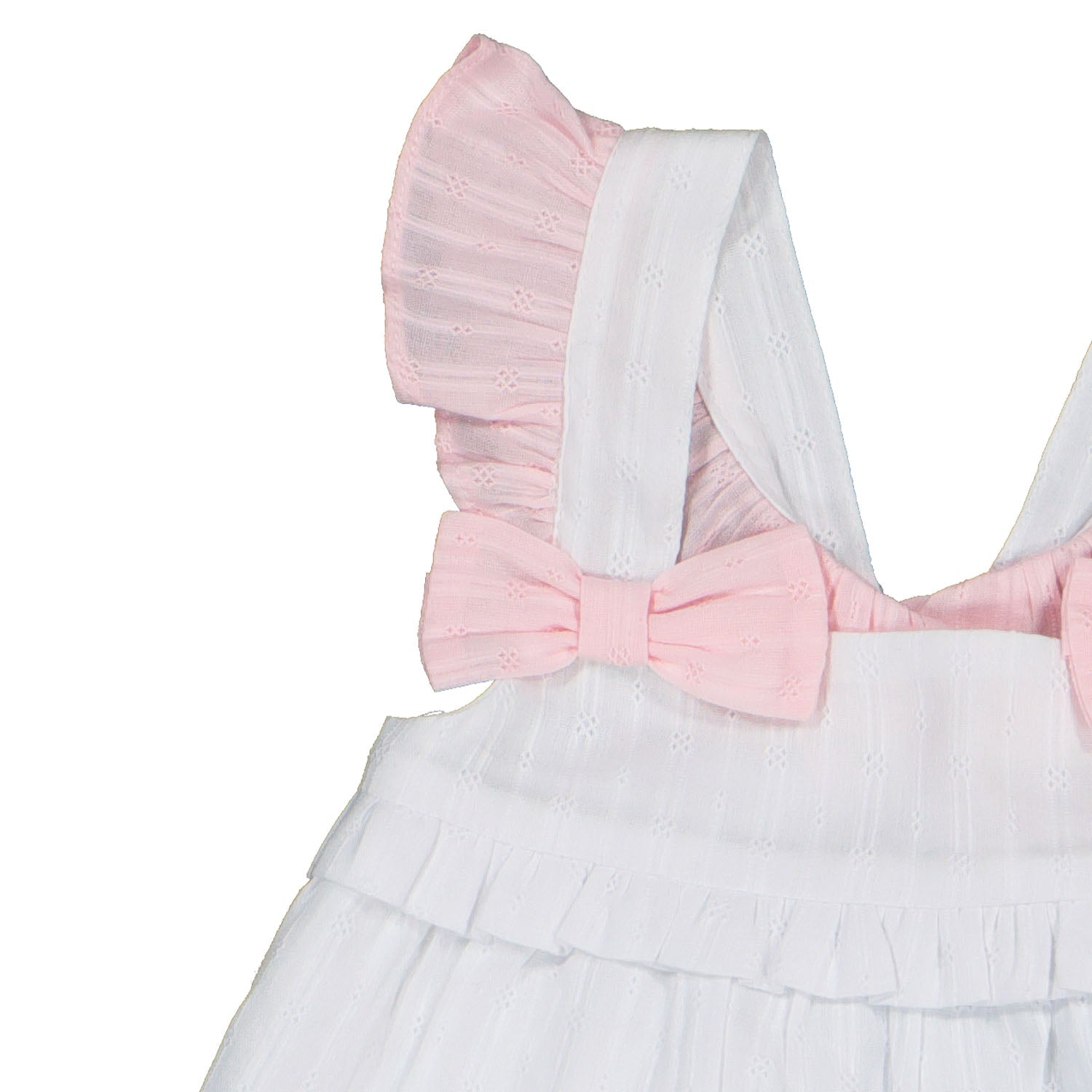 White and Pink Dress and Bloomers