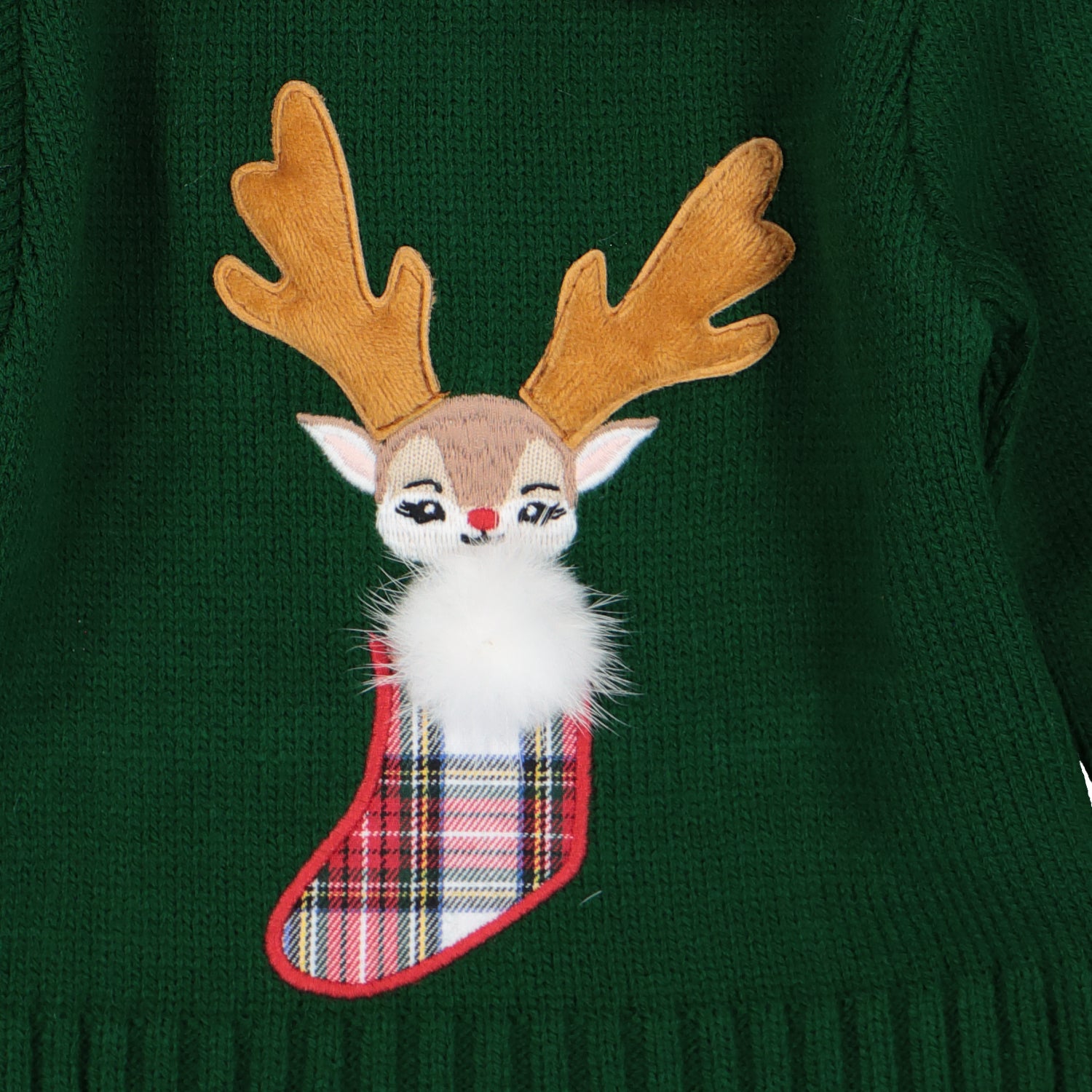 Green Tartan Reindeer Jam Pant Set