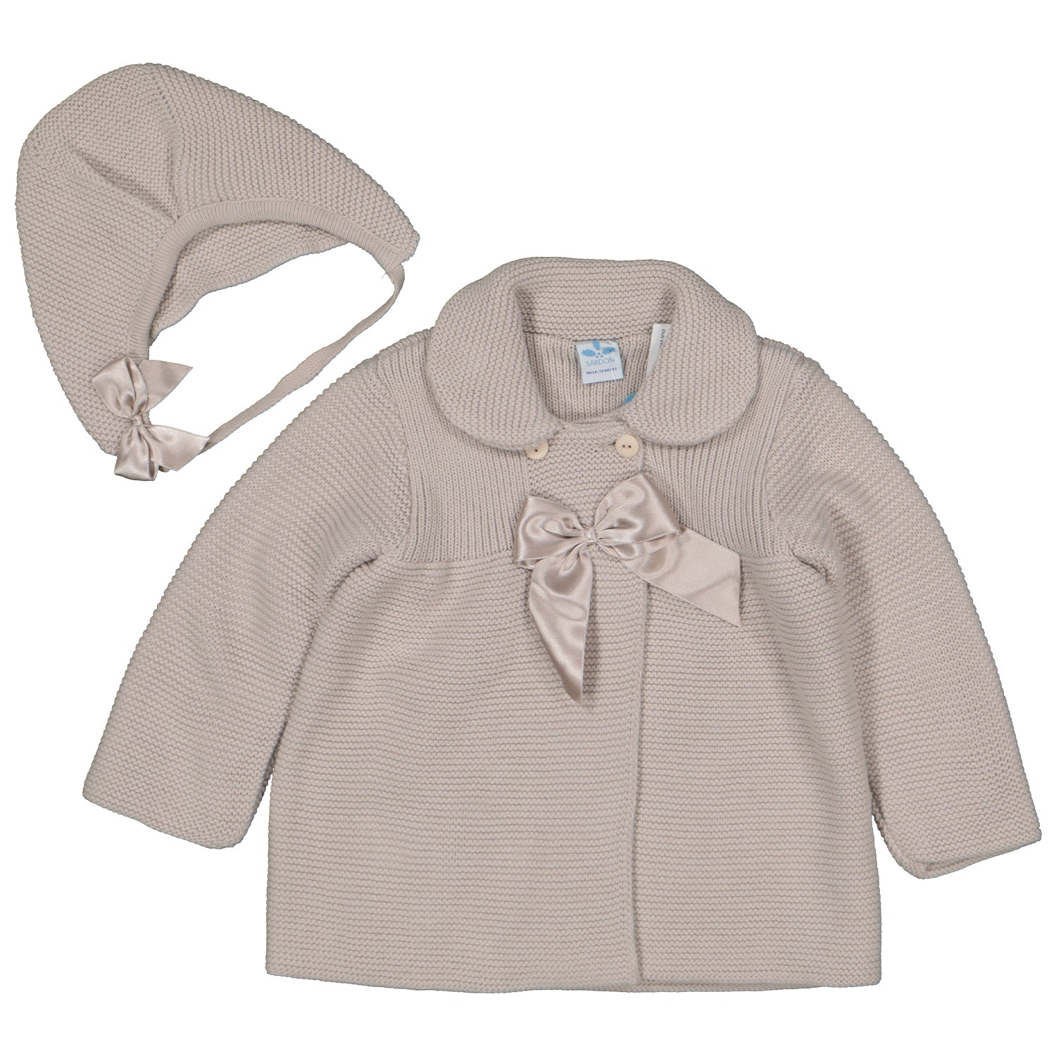 Sand Knit Coat & Hat