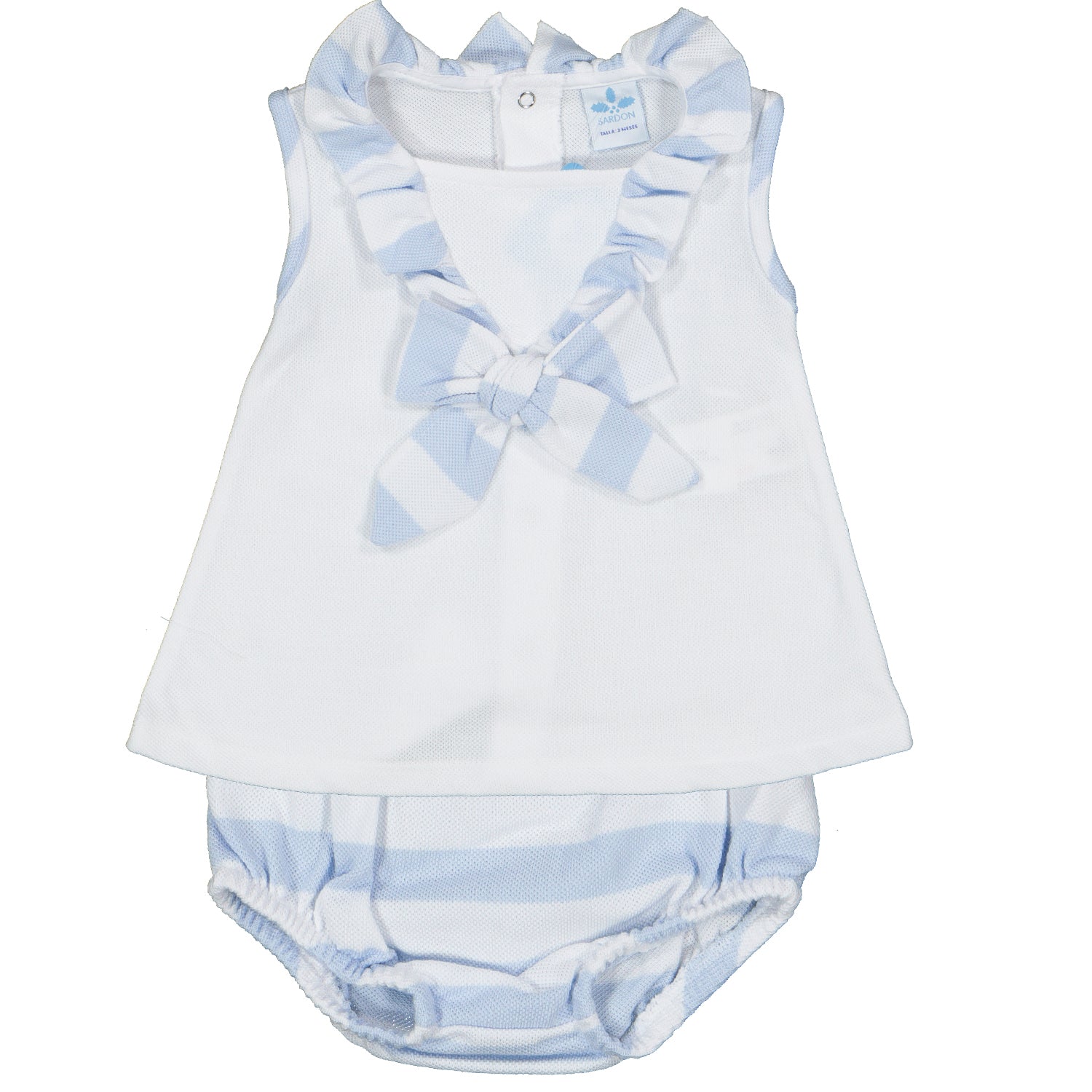 Blue Stripe Pique Knicker Set