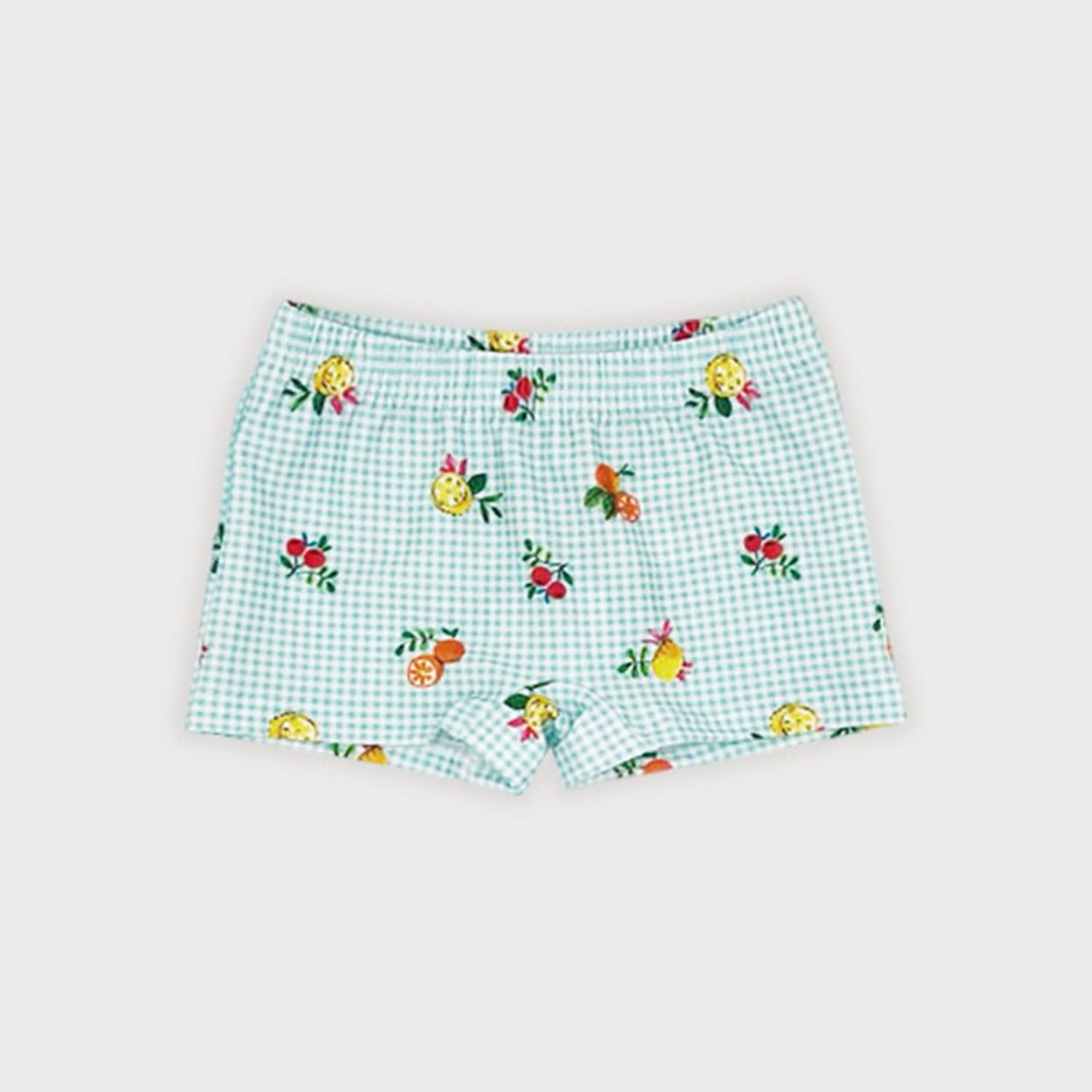 Fruit Print T-Shirt and Swim Shorts