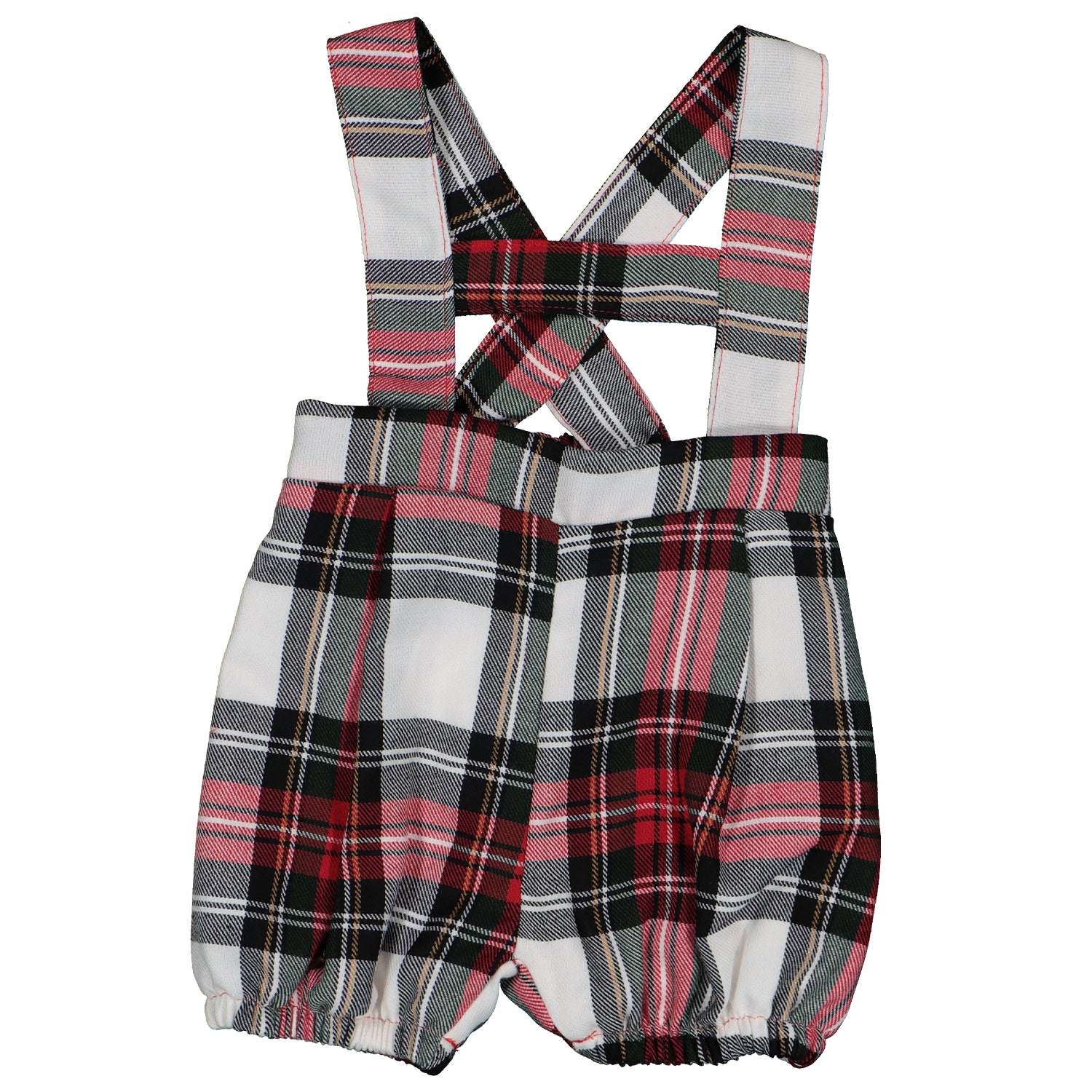 Boys Tartan Romper Set