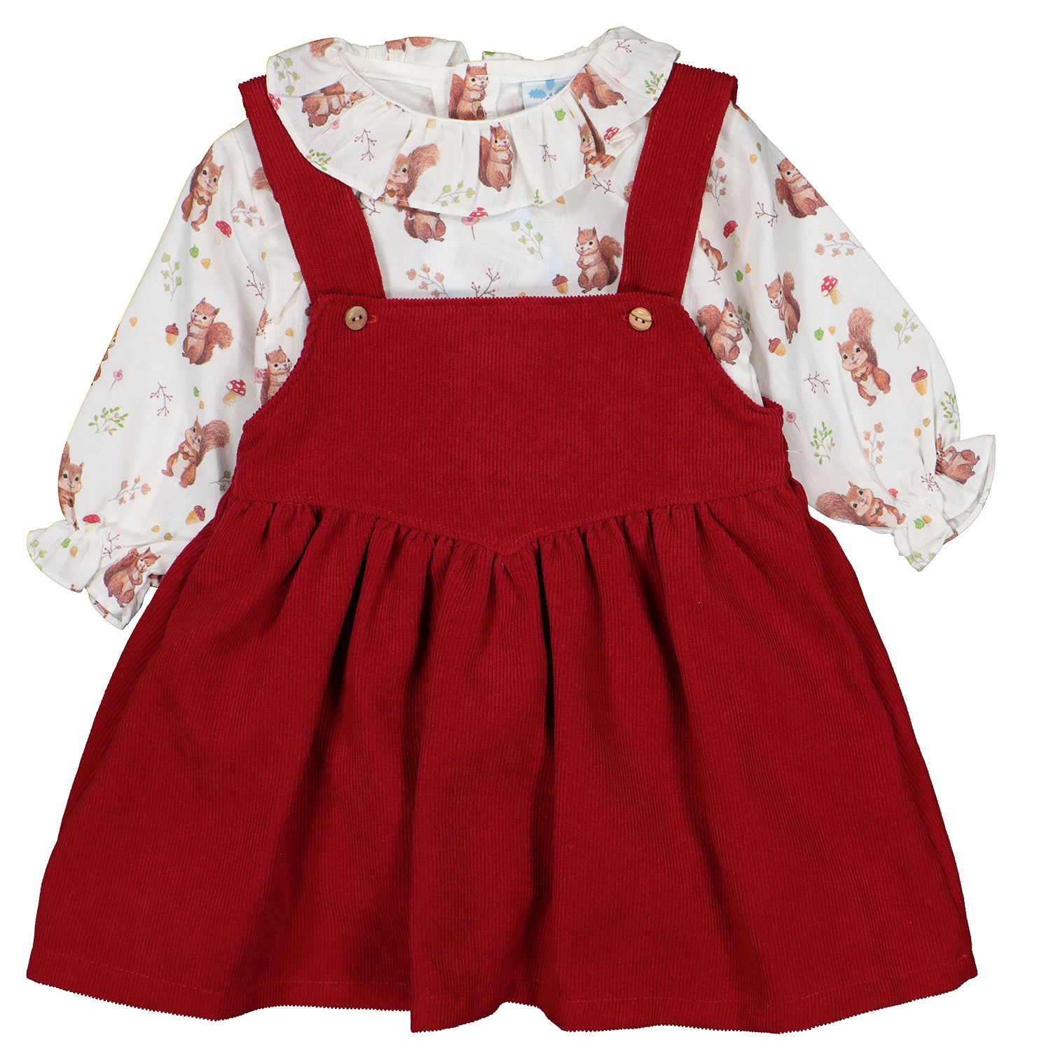 Squirrel Pinafore Dress