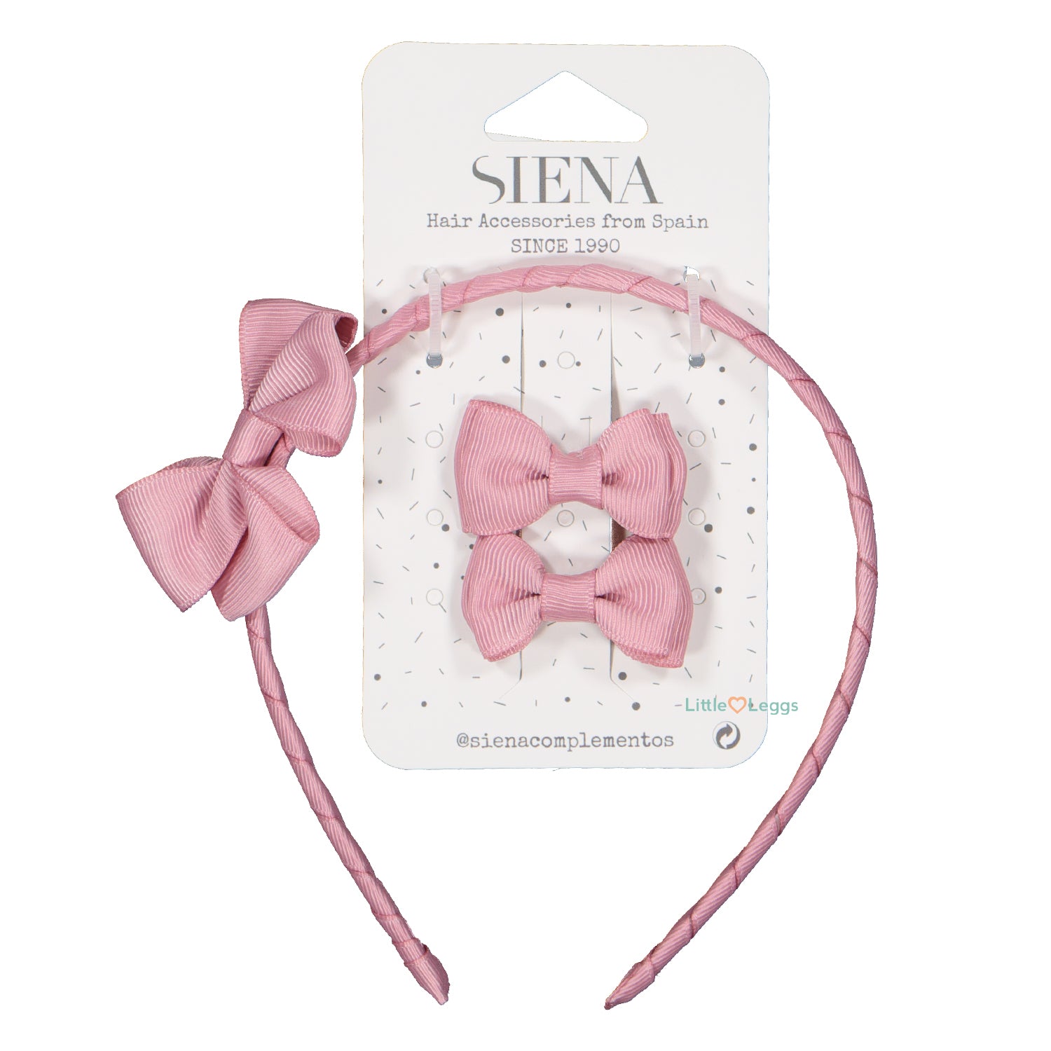 Dusty Pink Alice Band Bow Pack