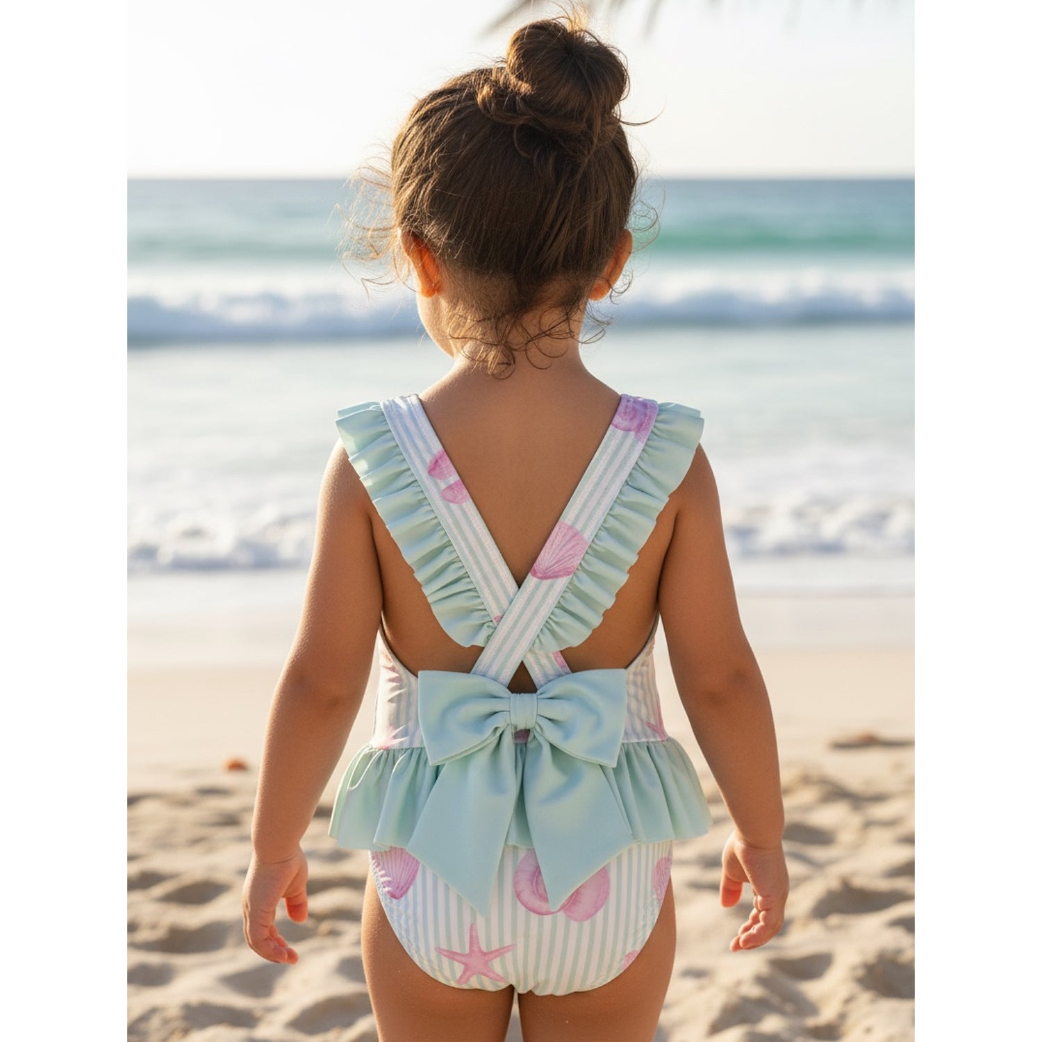 Mint Green Shells Swimsuit